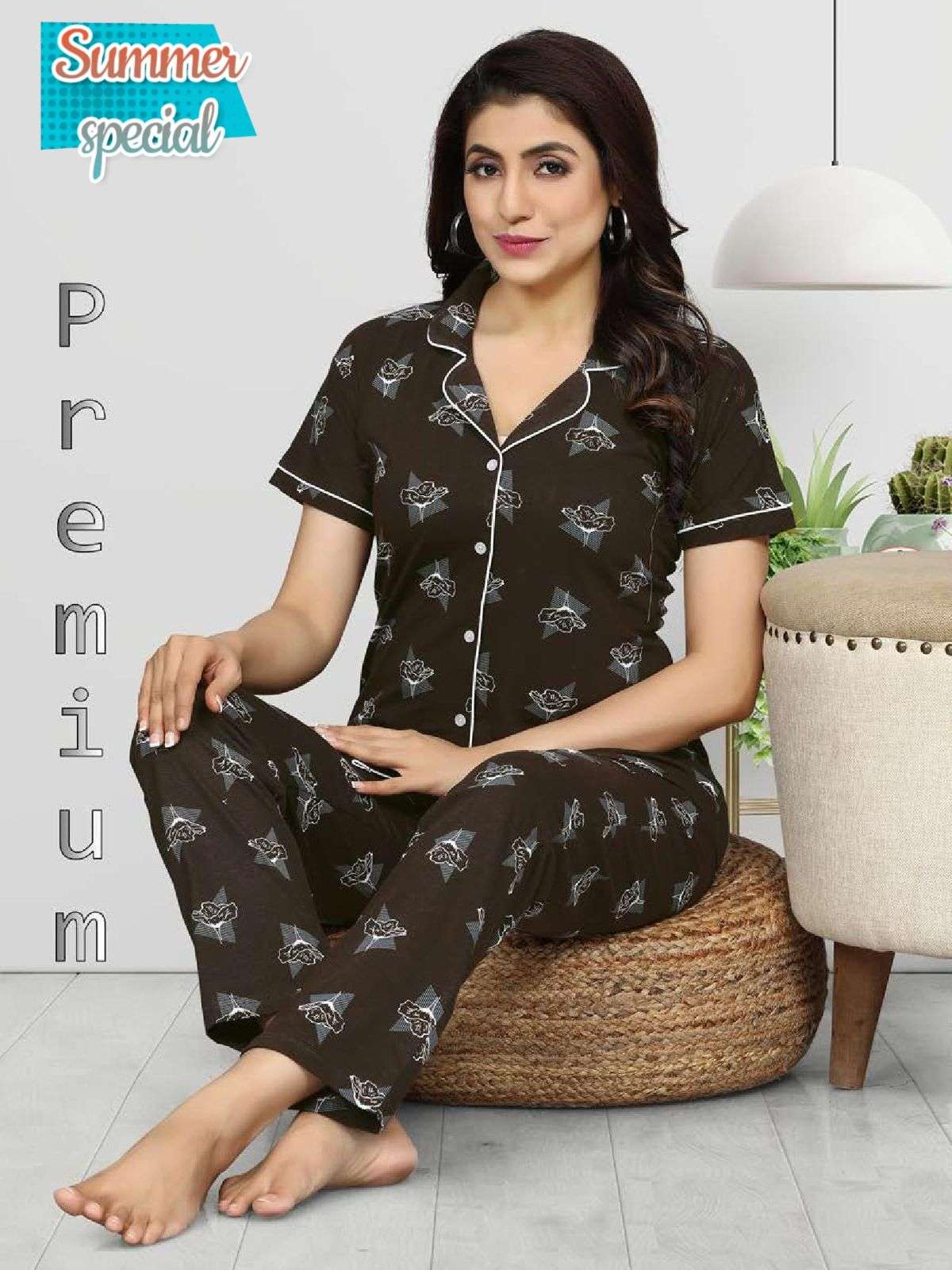 SUMMER SPECIAL C.NS VOL.D288 SD Collar Night Suits Wholesale catalog