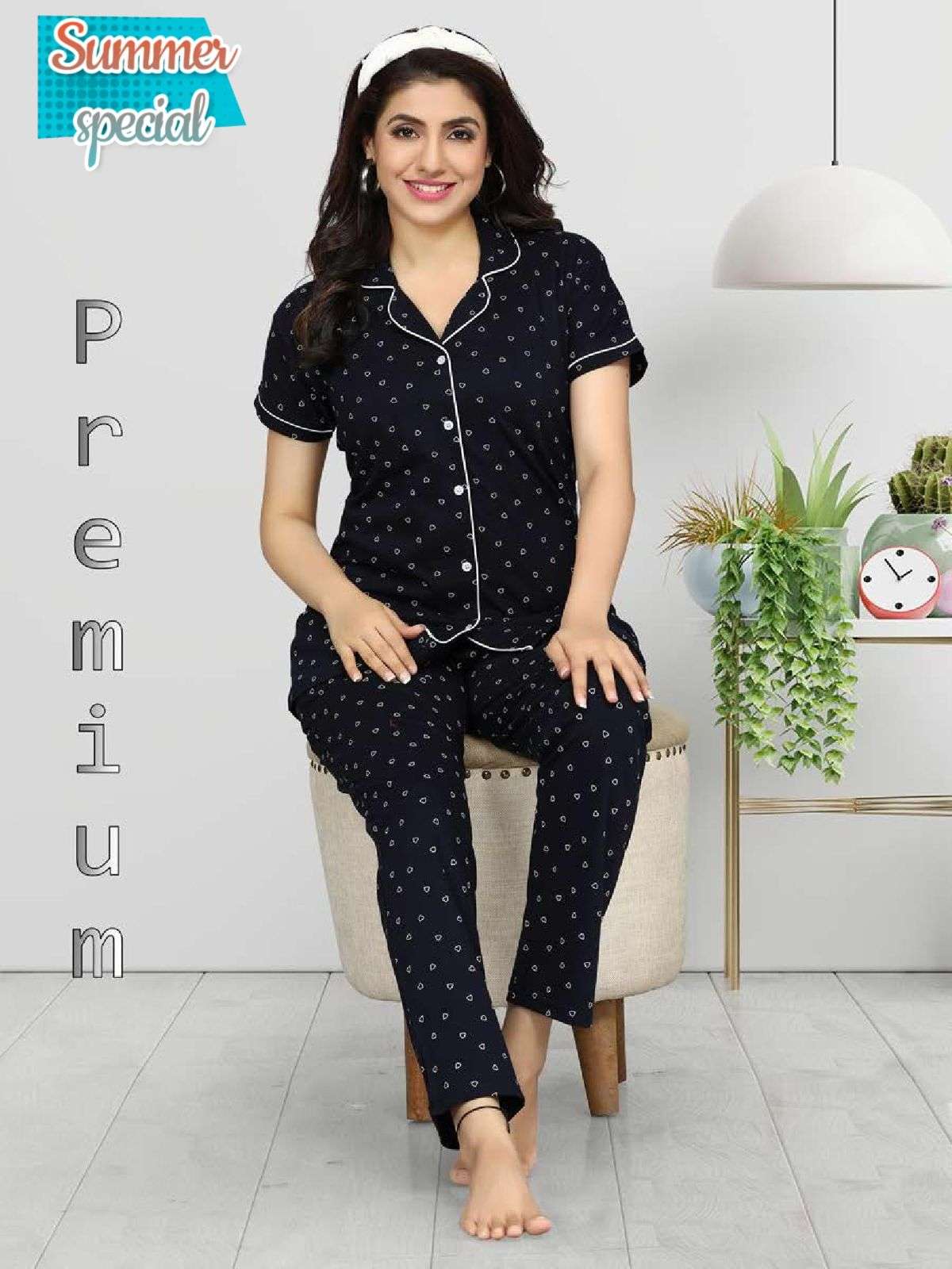 SUMMER SPECIAL C.NS VOL.D288 SD Collar Night Suits Wholesale catalog
