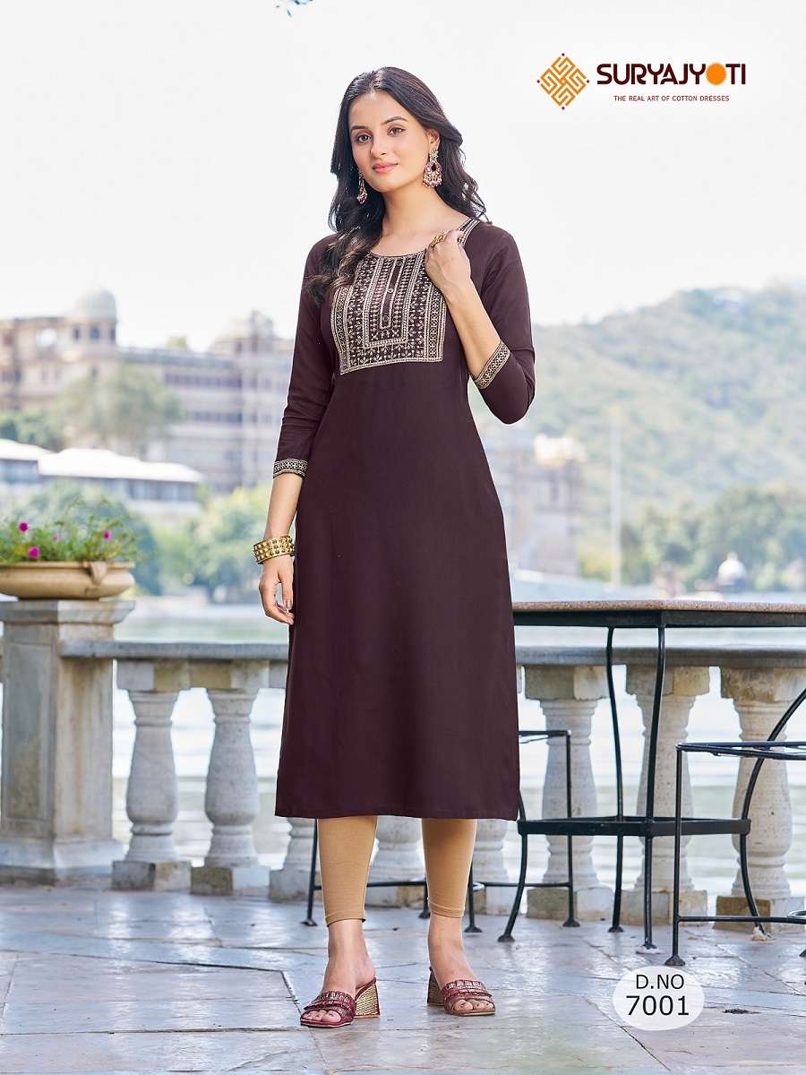 Suryajyoti Nirja Advance Vol-7 – Only Kurties - Wholesale Catalog