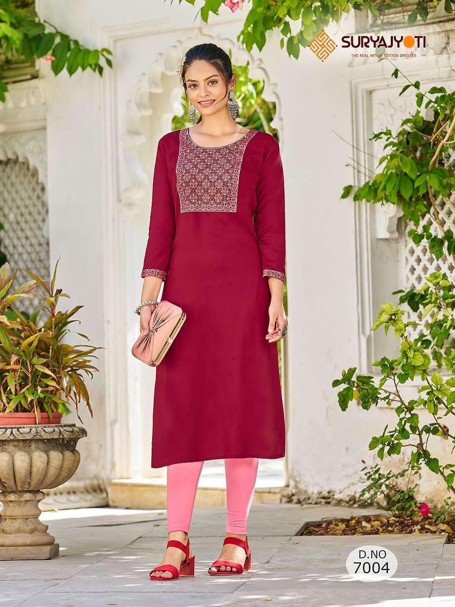 Suryajyoti Nirja Advance Vol-7 – Only Kurties - Wholesale Catalog