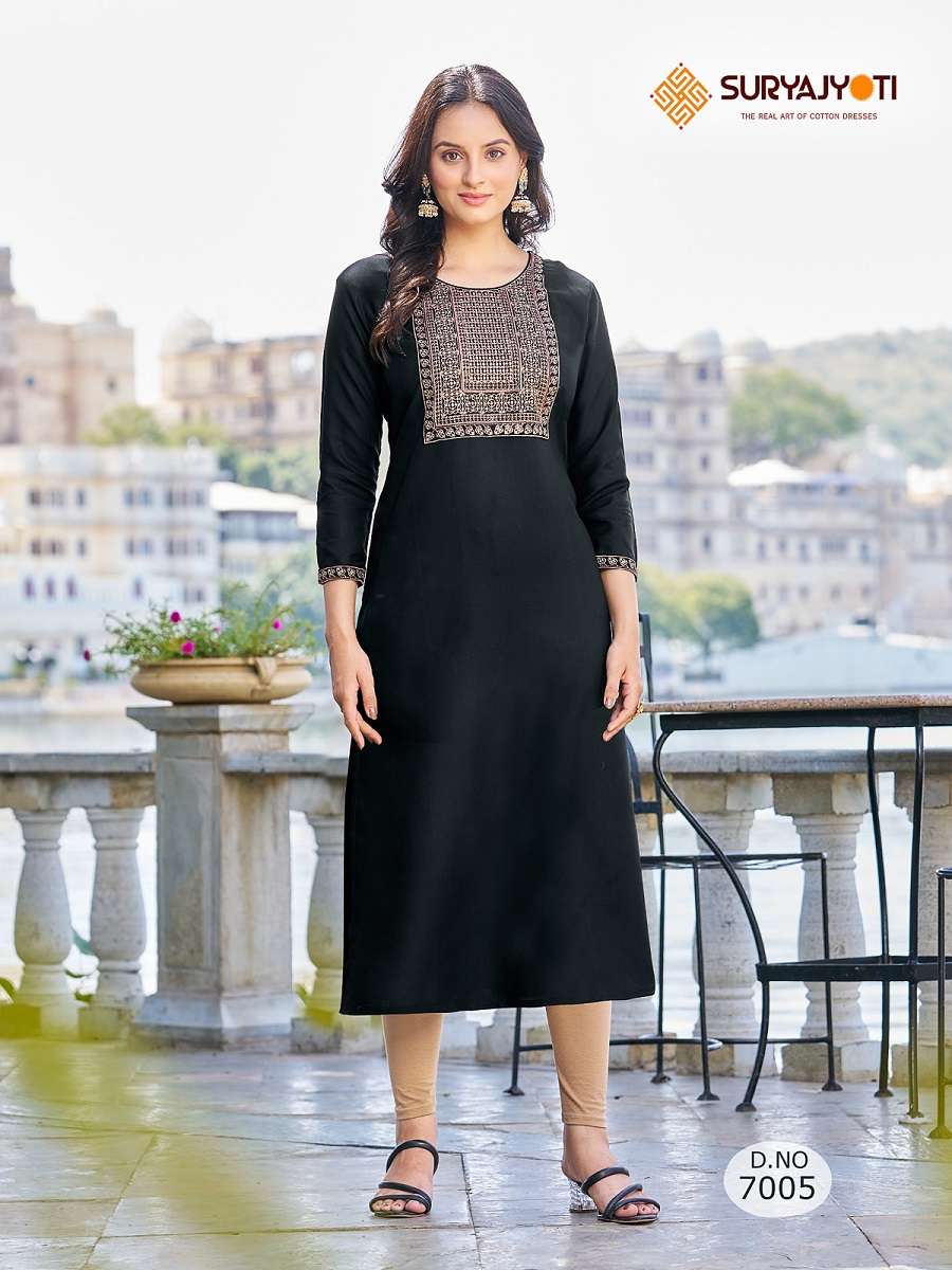 Suryajyoti Nirja Advance Vol-7 – Only Kurties - Wholesale Catalog