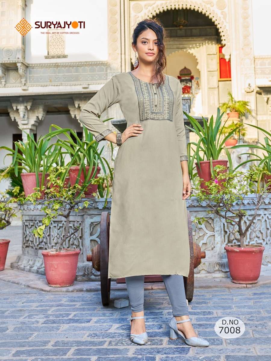 Suryajyoti Nirja Advance Vol-7 – Only Kurties - Wholesale Catalog
