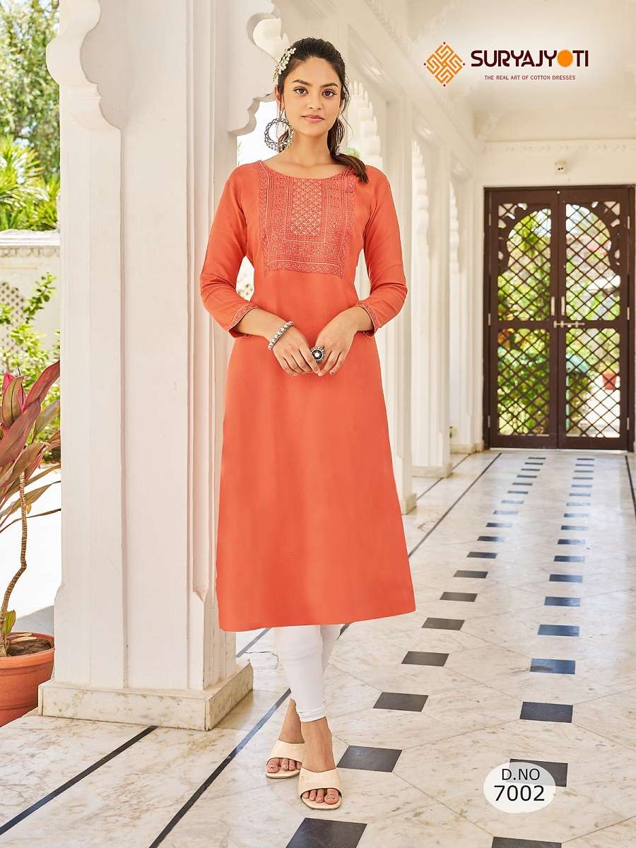 Suryajyoti Nirja Advance Vol-7 – Only Kurties - Wholesale Catalog
