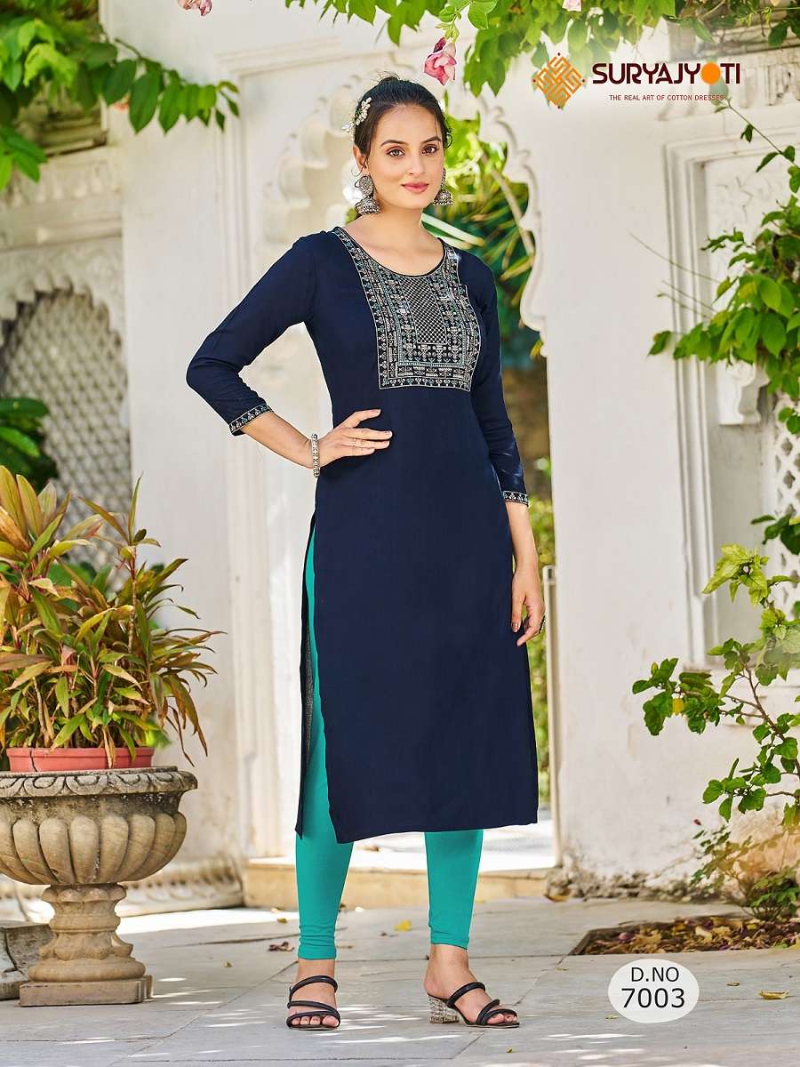 Suryajyoti Nirja Advance Vol-7 – Only Kurties - Wholesale Catalog