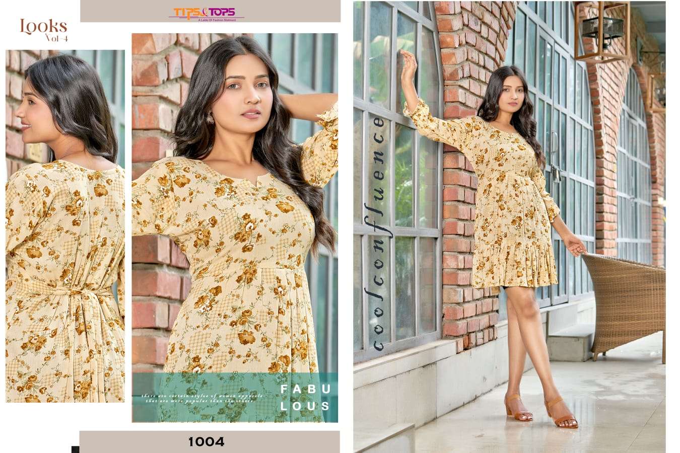 TIPS & TOPS LOOKS Vol 04 Kurti Wholesale catalog