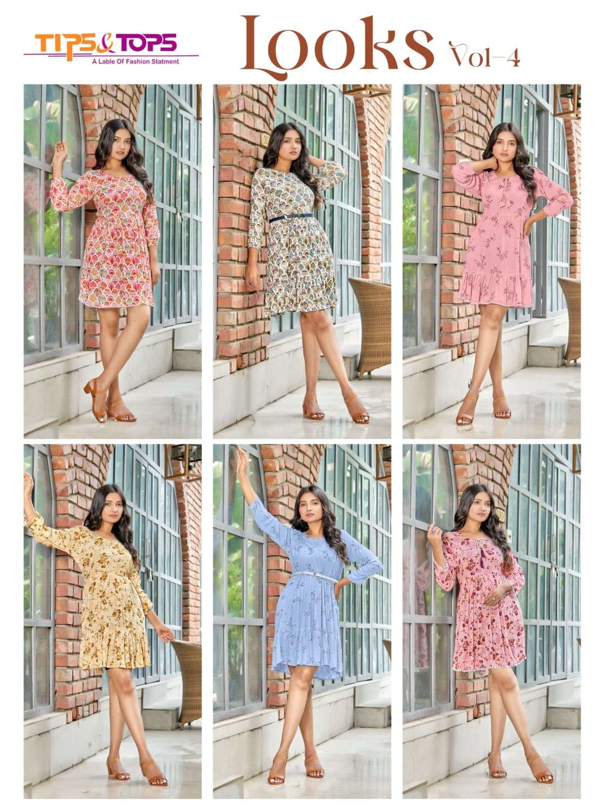 TIPS & TOPS LOOKS Vol 04 Kurti Wholesale catalog