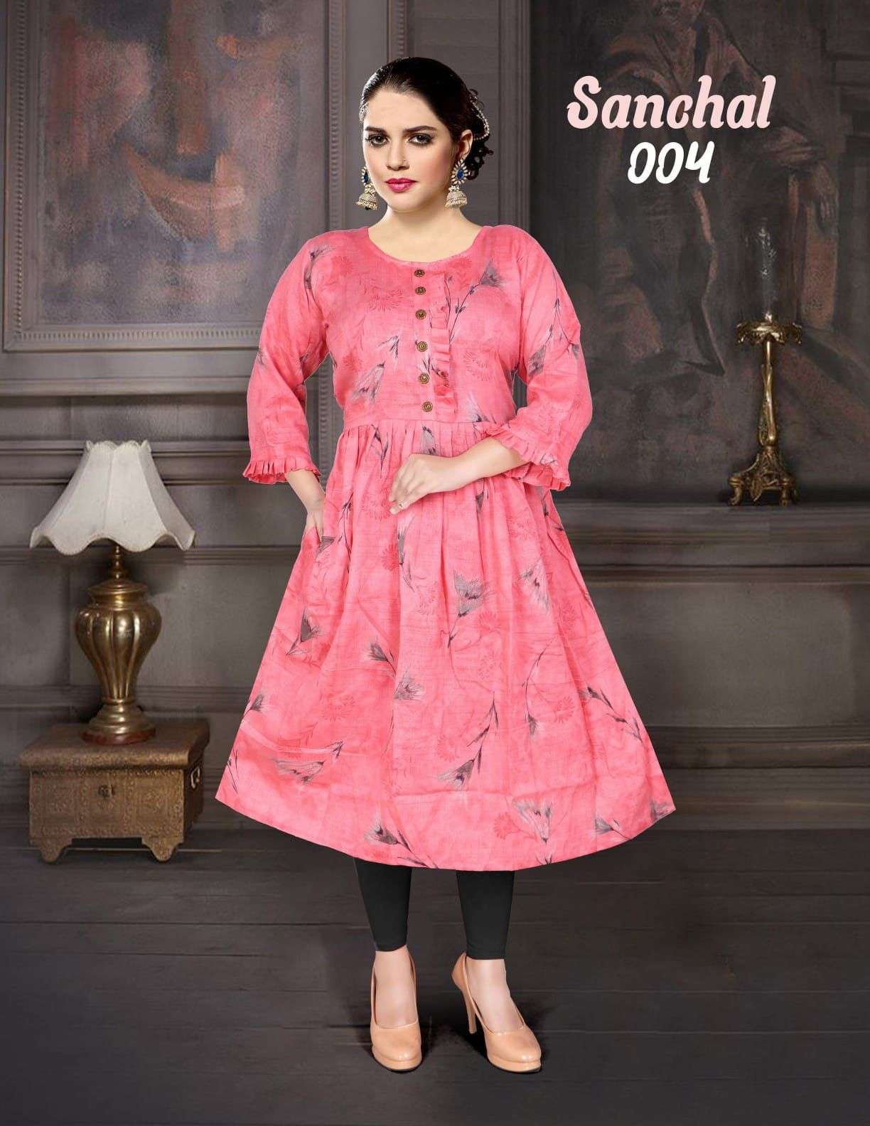 Trendy Sanchal Vol.1 Cotton Kurti Wholesale catalog