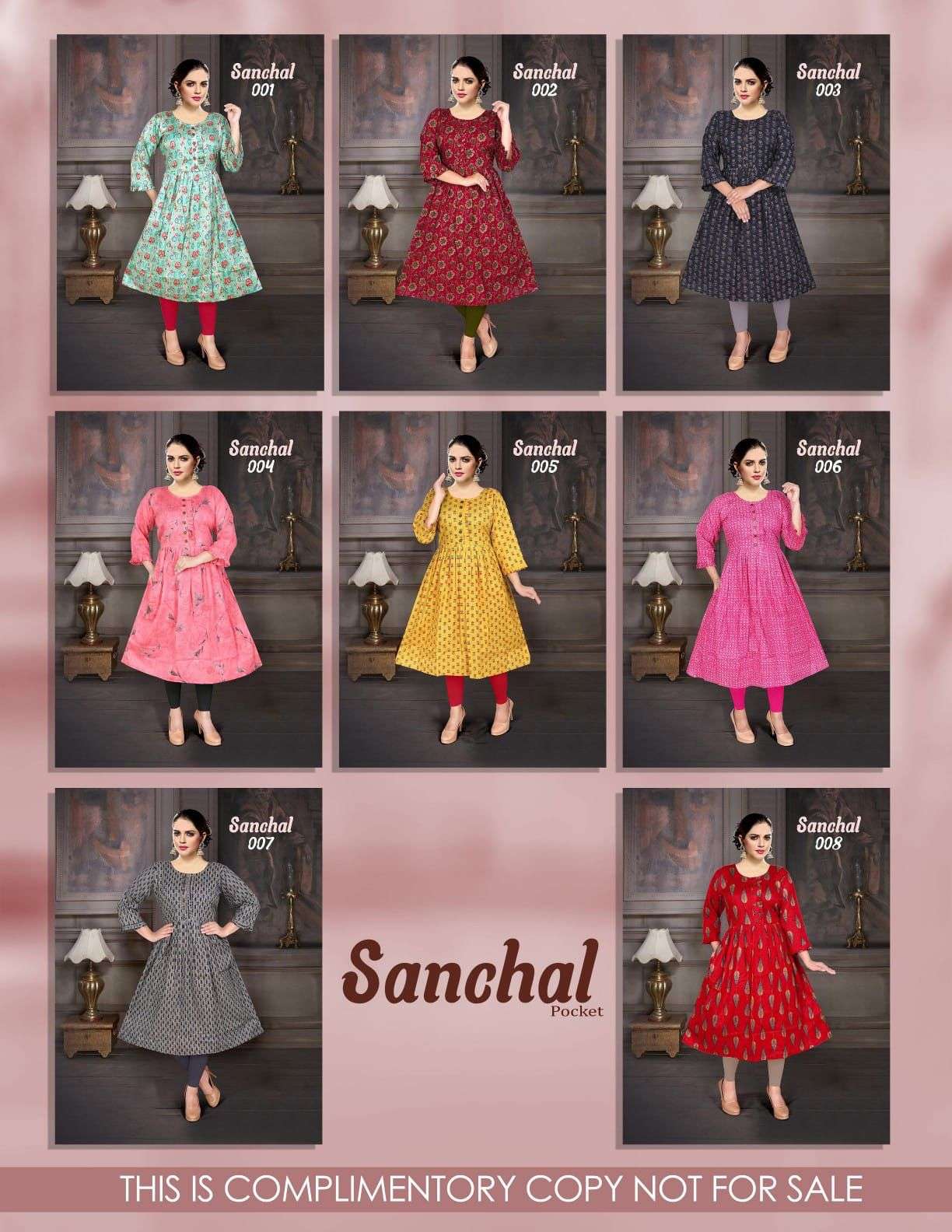 Trendy Sanchal Vol.1 Cotton Kurti Wholesale catalog