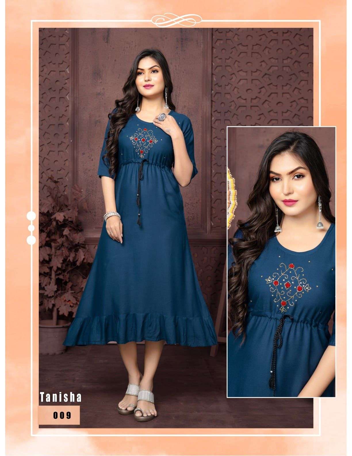 TRENDY TANISHA VOL.2 Layer Festive wear Kurti Wholesale catalog