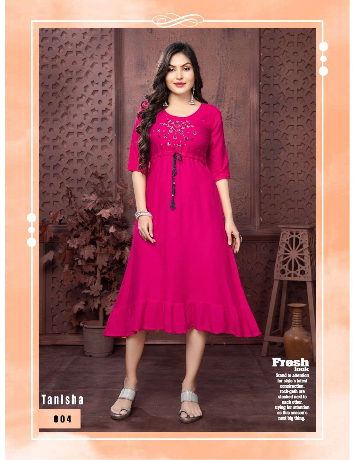 TRENDY TANISHA VOL.2 Layer Festive wear Kurti Wholesale catalog