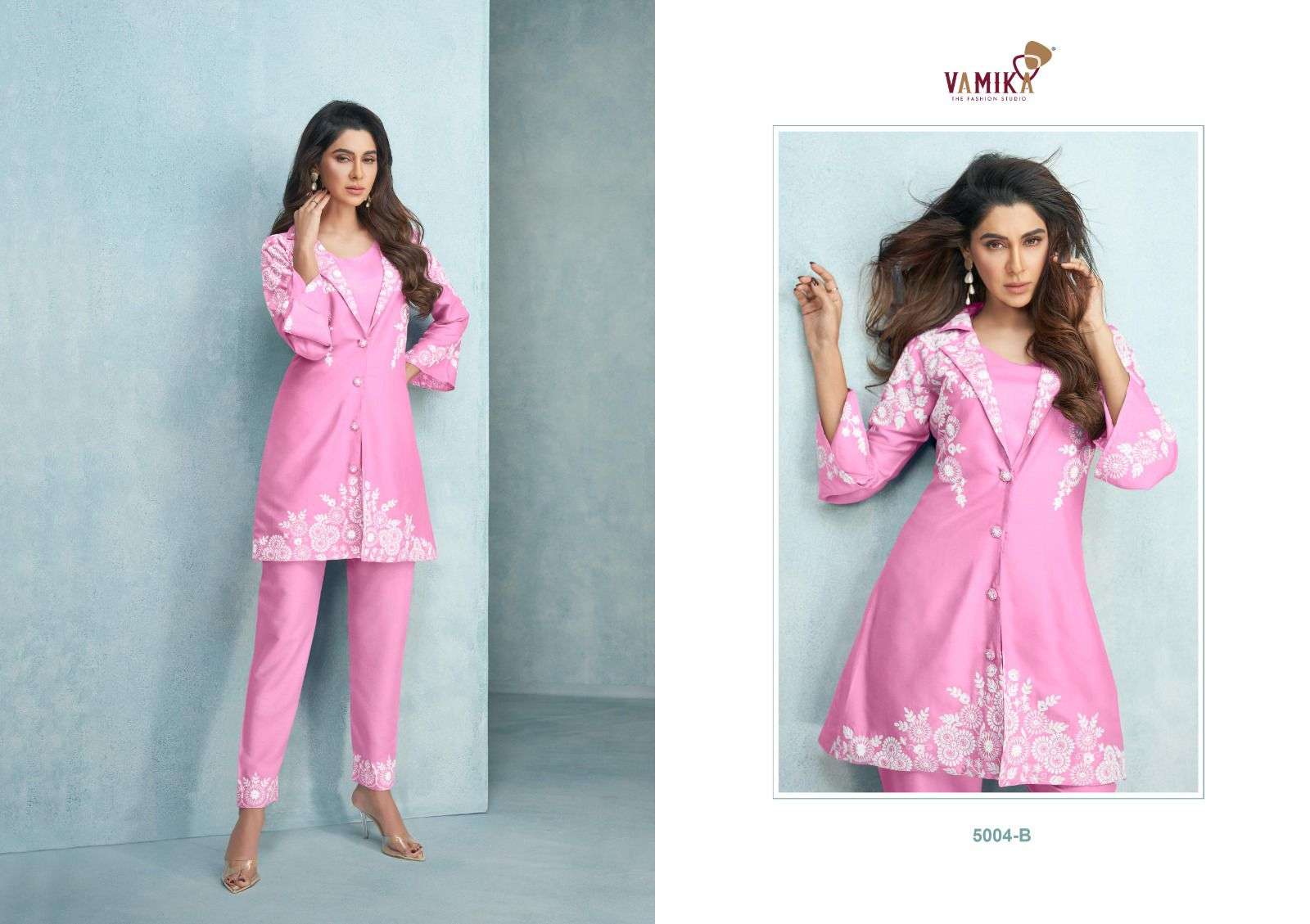 Vamika VEERA Silver Co-Ord-Set Kurti Wholesale catalog