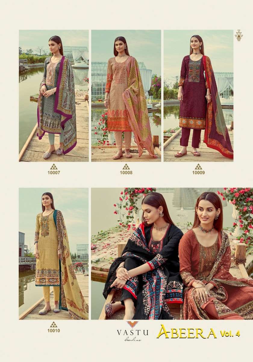 Vastu Abeera Vol-4 – Dress Material - Wholesale Catalog