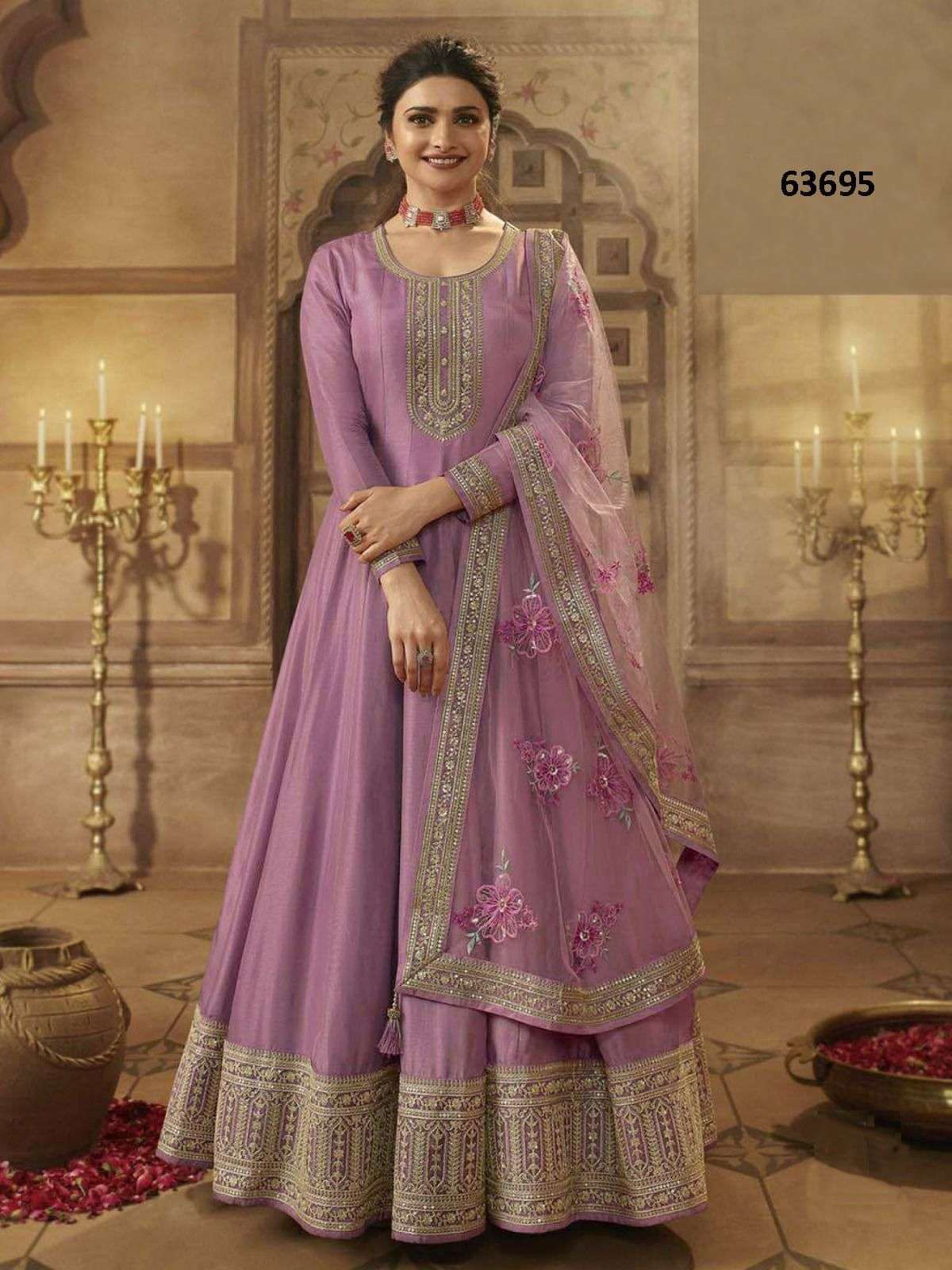 VINAY NOORMAHAL D - 63695 Dola Silk with Jari Dori Lehenga choli Wholesale catalog