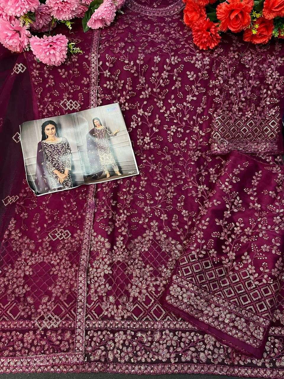 VIPUL GLITZ - 3 Dress Materials Wholesale catalog