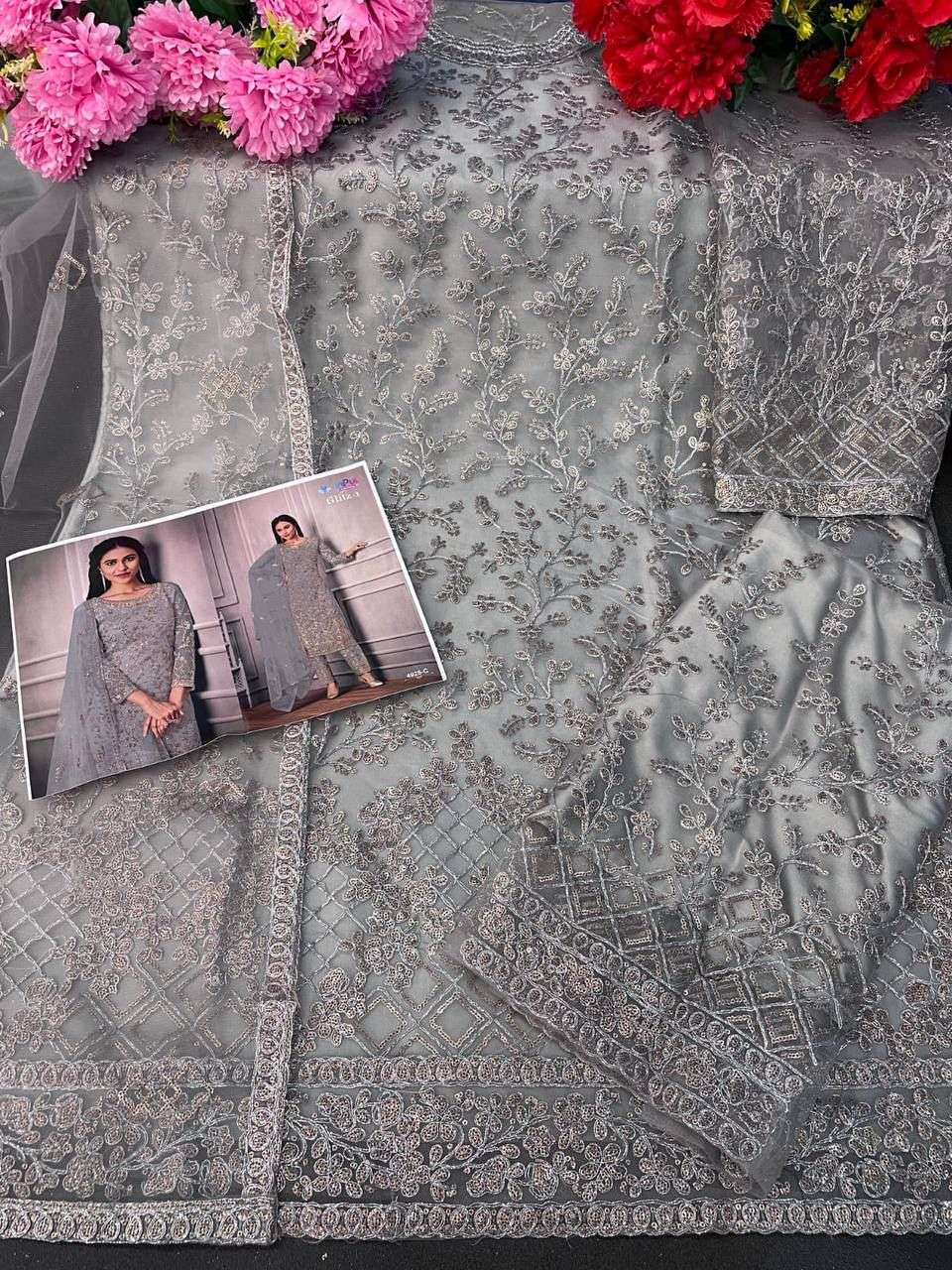 VIPUL GLITZ - 3 Dress Materials Wholesale catalog