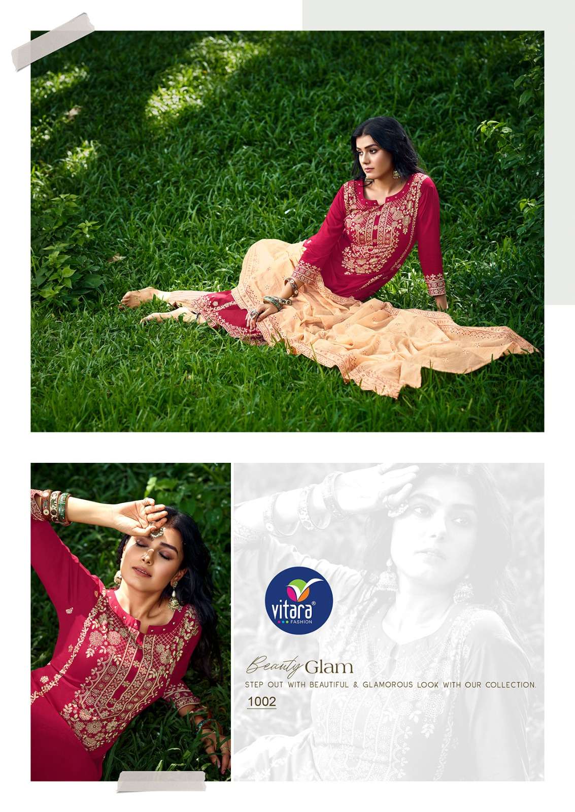 Vitara fashion CALISTO heavy reyon Kurti Wholesale catalog