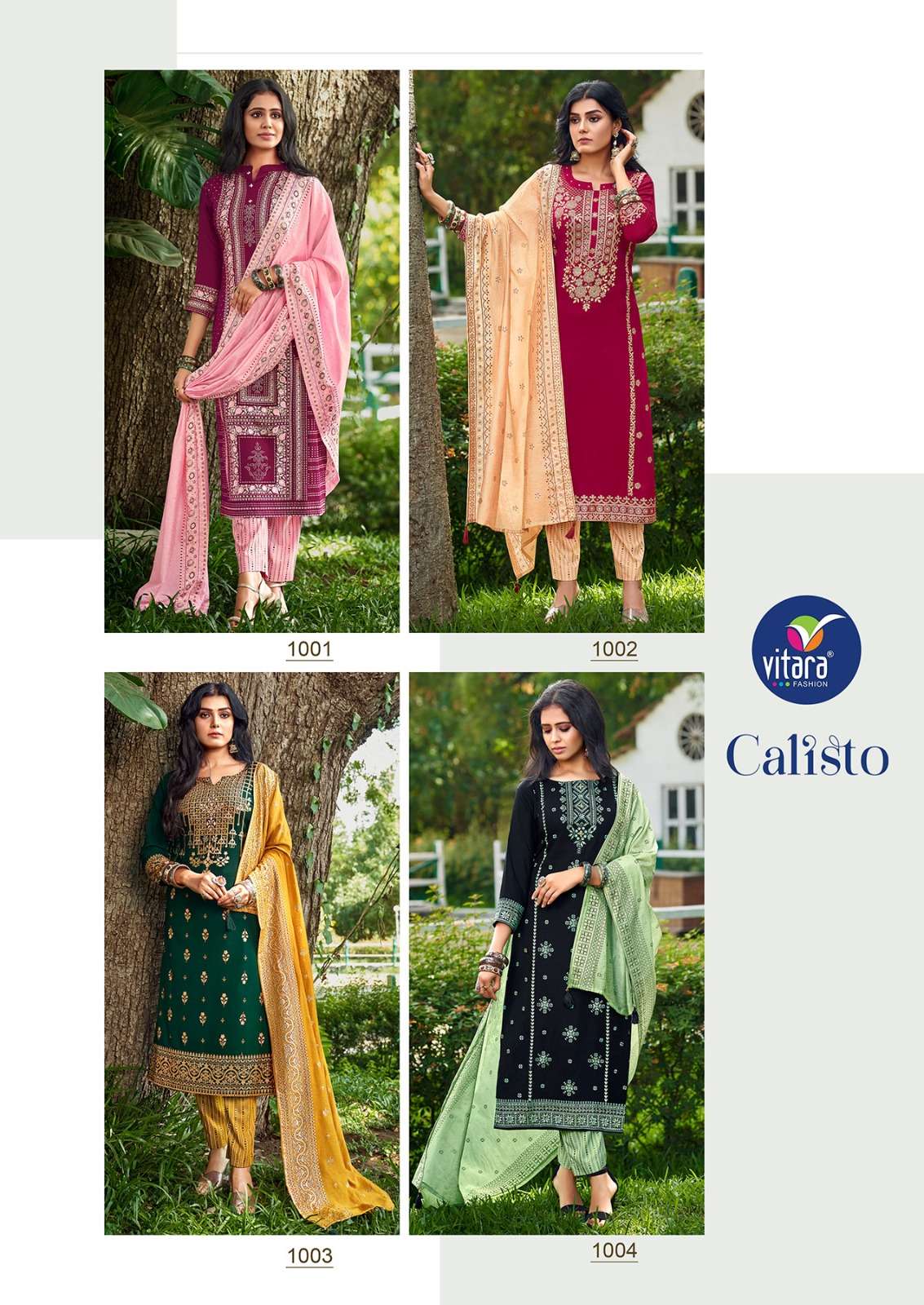 Vitara fashion CALISTO heavy reyon Kurti Wholesale catalog