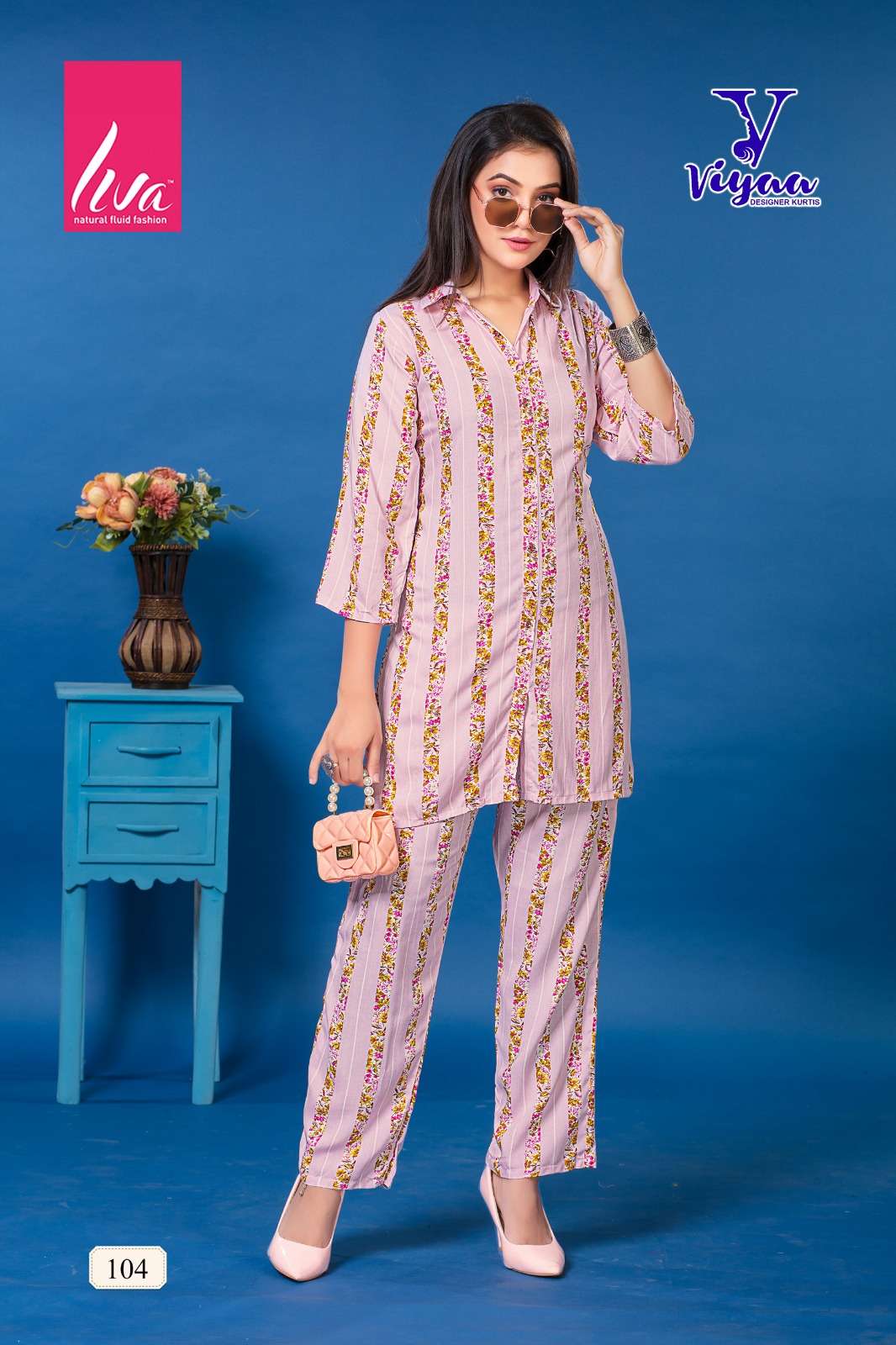VIYAA DESIGNER SHEERAT V1 CO-ORD SET Kurti Wholesale catalog