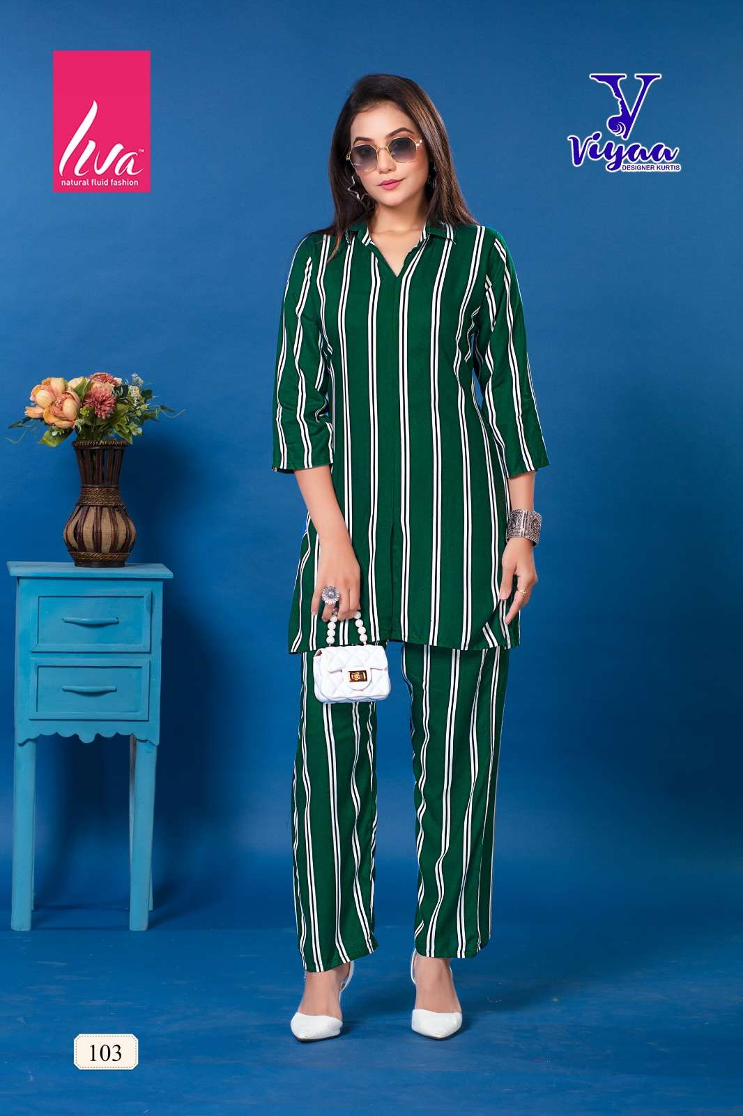 VIYAA DESIGNER SHEERAT V1 CO-ORD SET Kurti Wholesale catalog