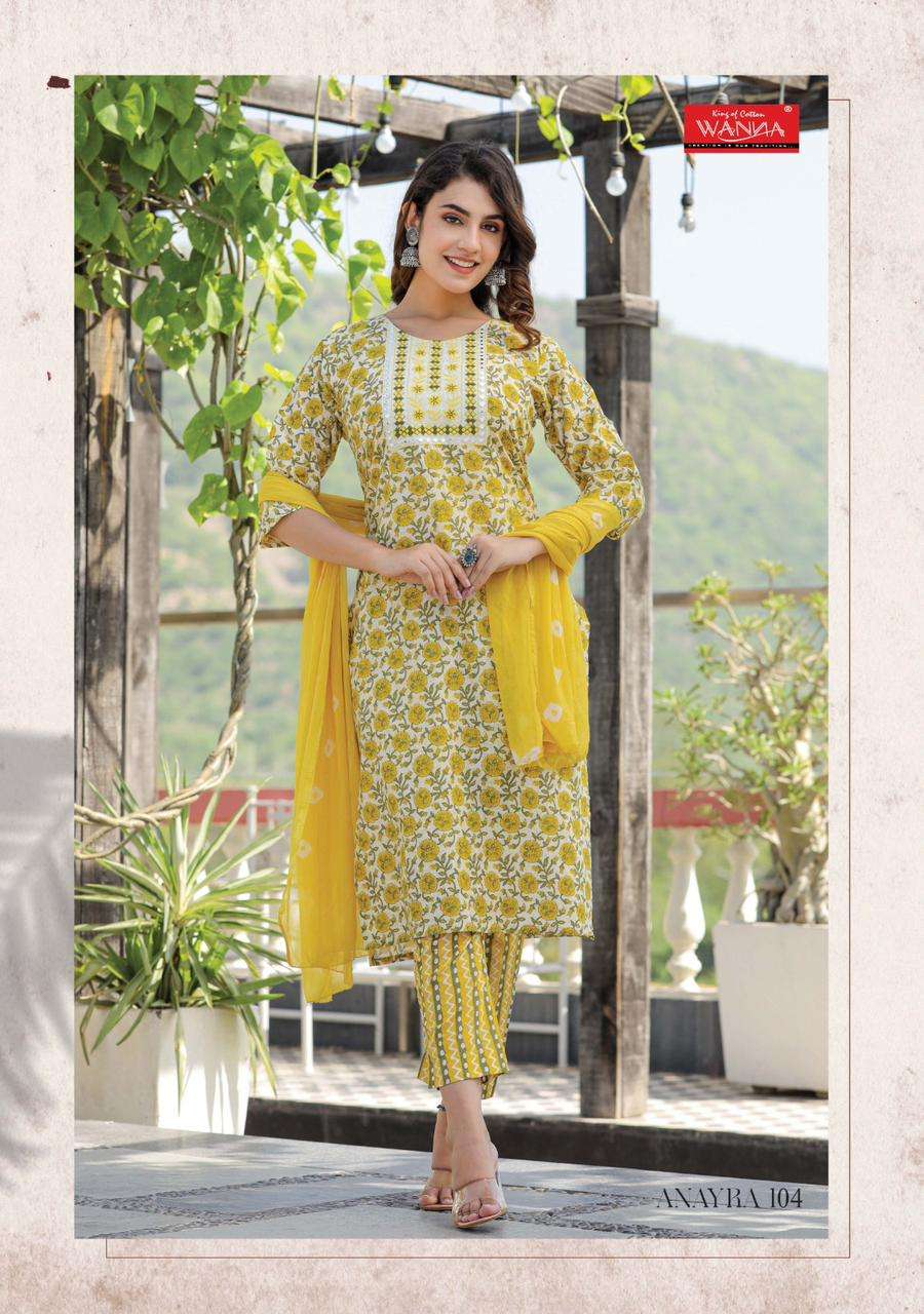 Wanna Anayra Fancy Pure & Rich Cotton Kurti Wholesale catalog