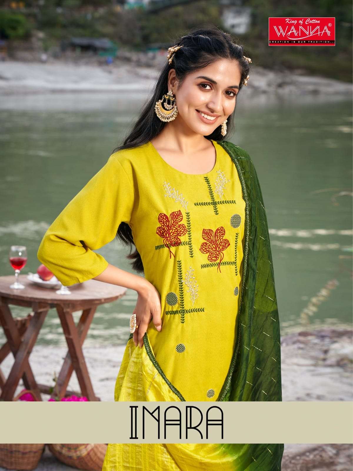 Wanna Imara  Kurti With Pant & Dupatta Wholesale catalog