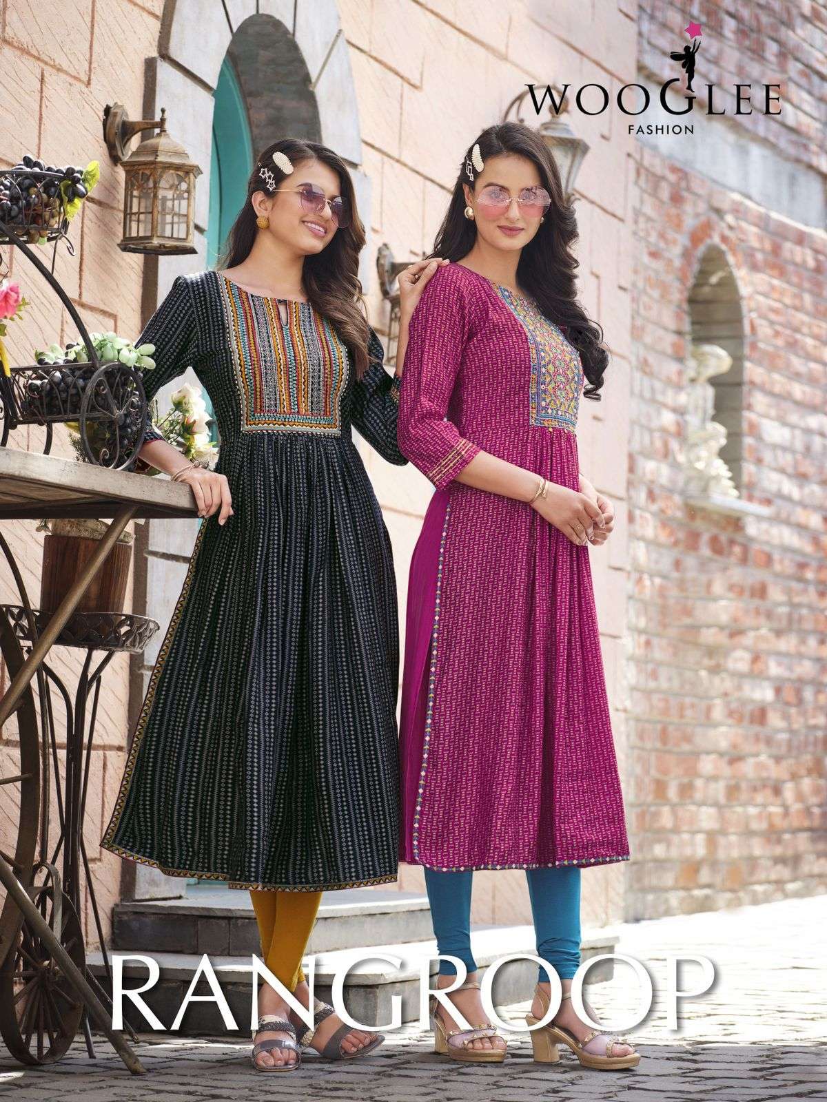 WOOGLEE RangRoop Naira Cut Kurti Wholesale catalog