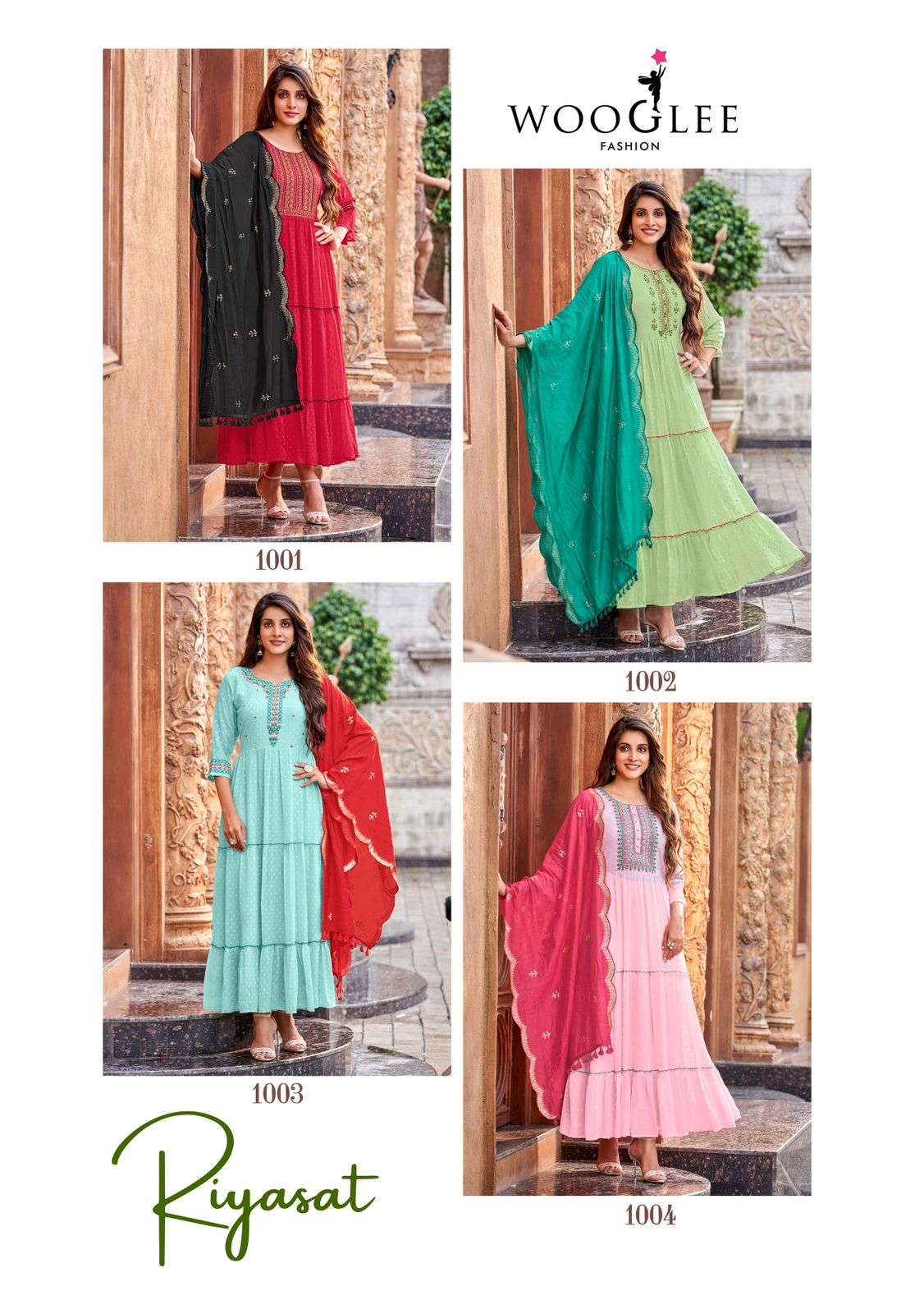 WOOGLEE Riyasat Gown Kurti Wholesale catalog