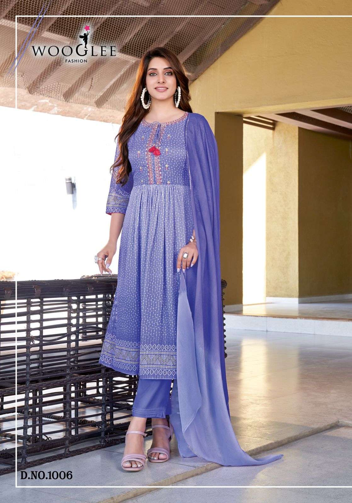 WOOGLEE SUHANI Georgette Digital Kurti Wholesale catalog