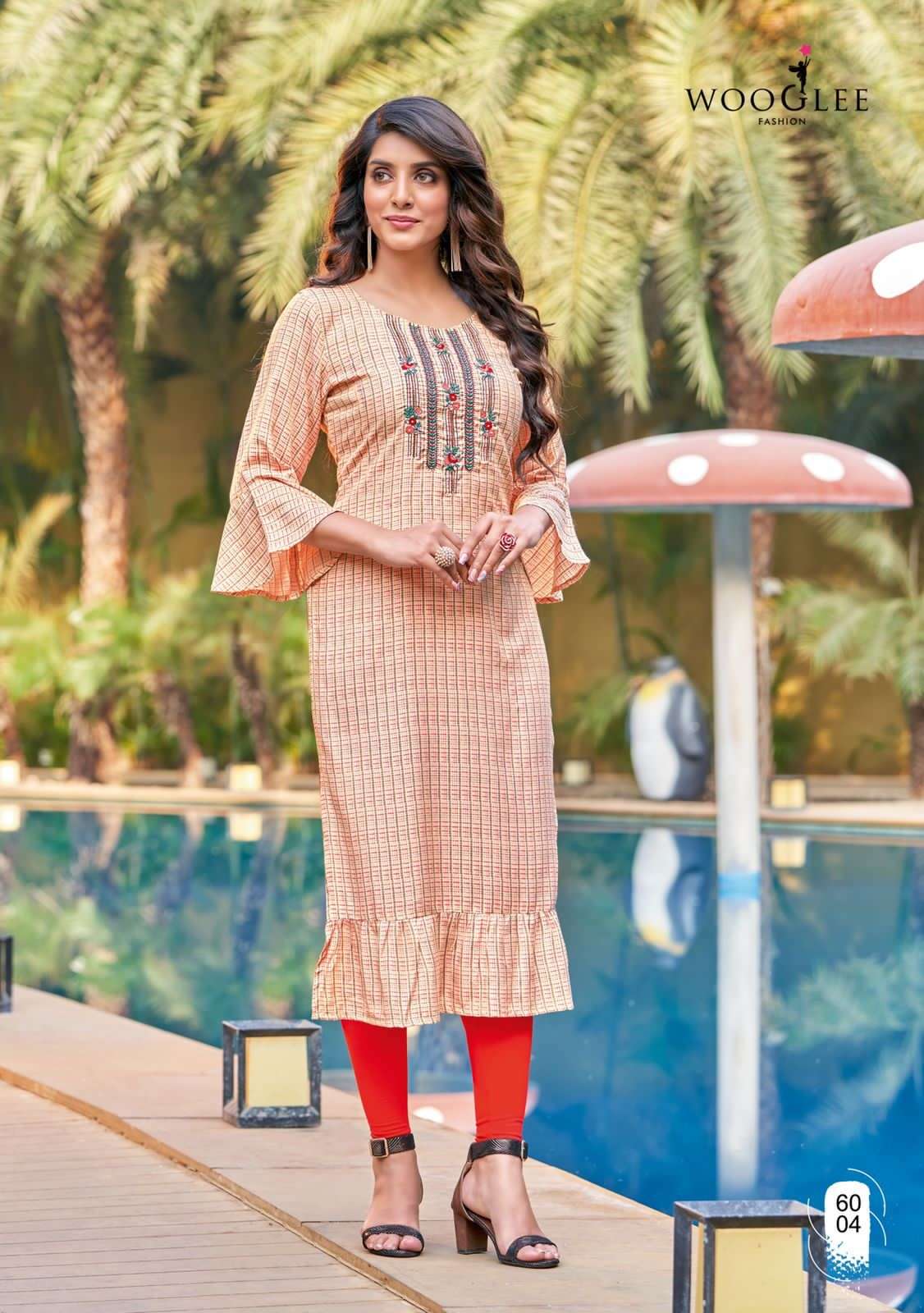 Wooglee TARANG Rayon Kurti Wholesale catalog