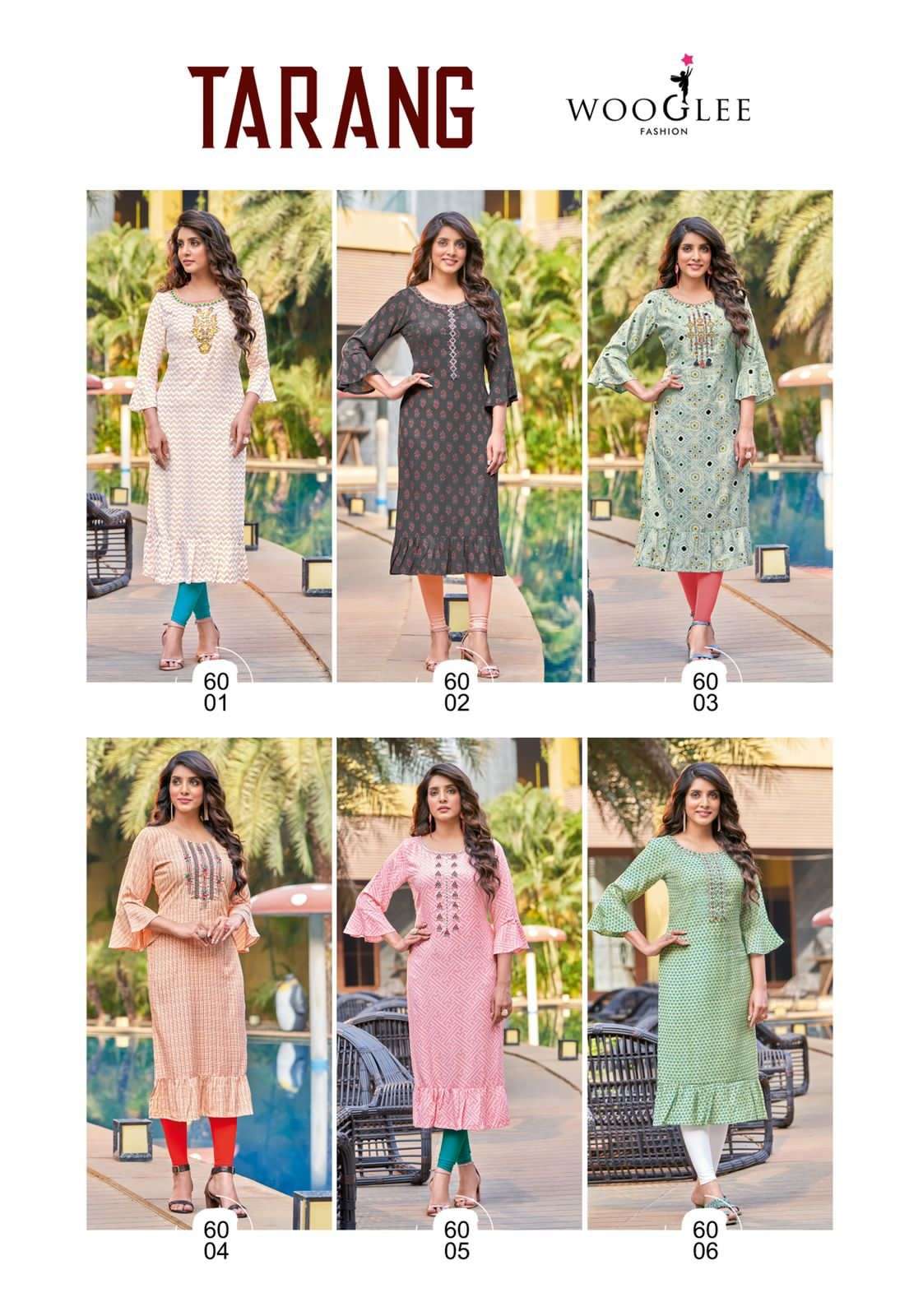 Wooglee TARANG Rayon Kurti Wholesale catalog