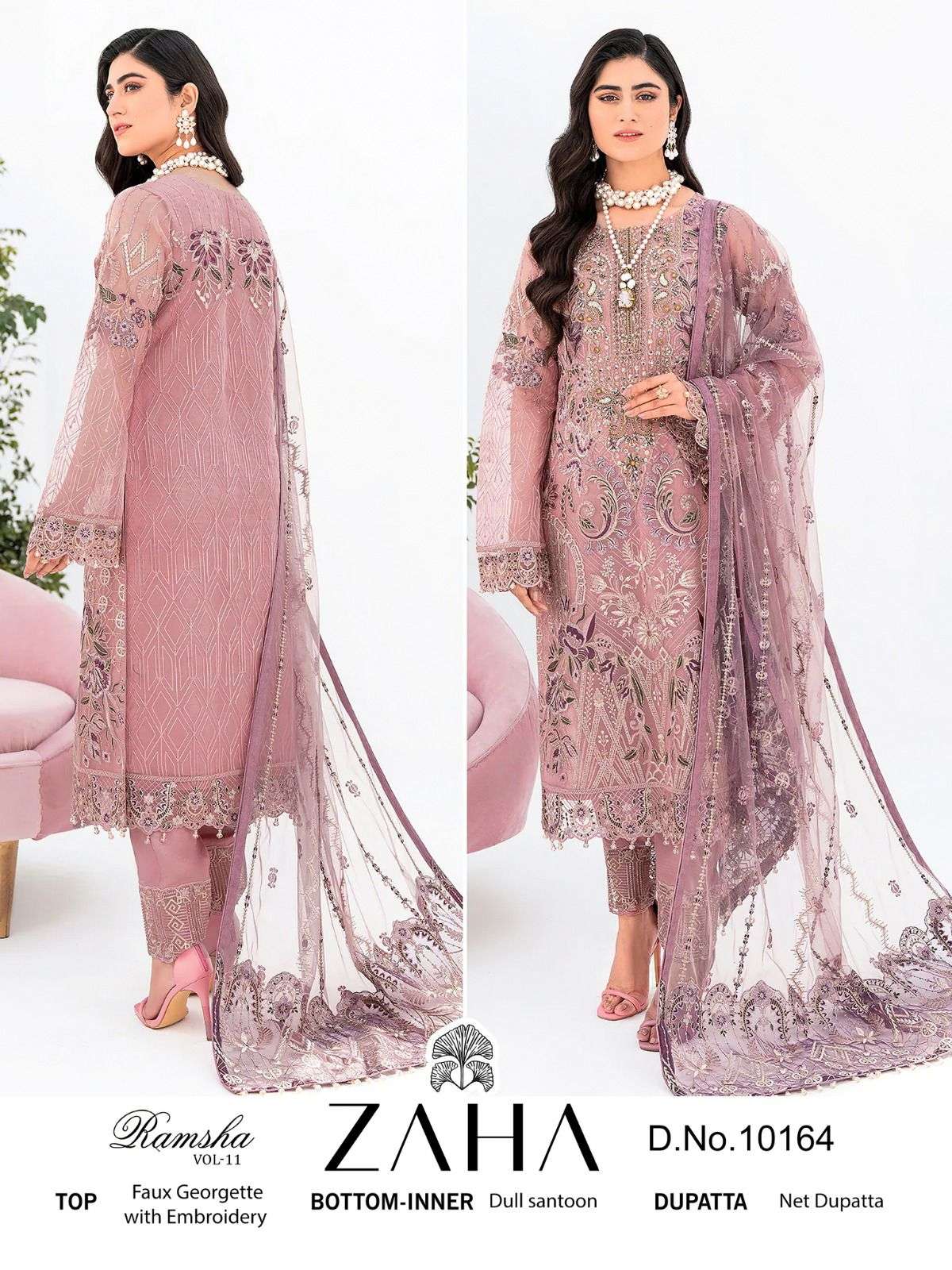 Zaha Ramsha Vol 11 Embroidery Pakistani Salwar Kameez Wholesale catalog
