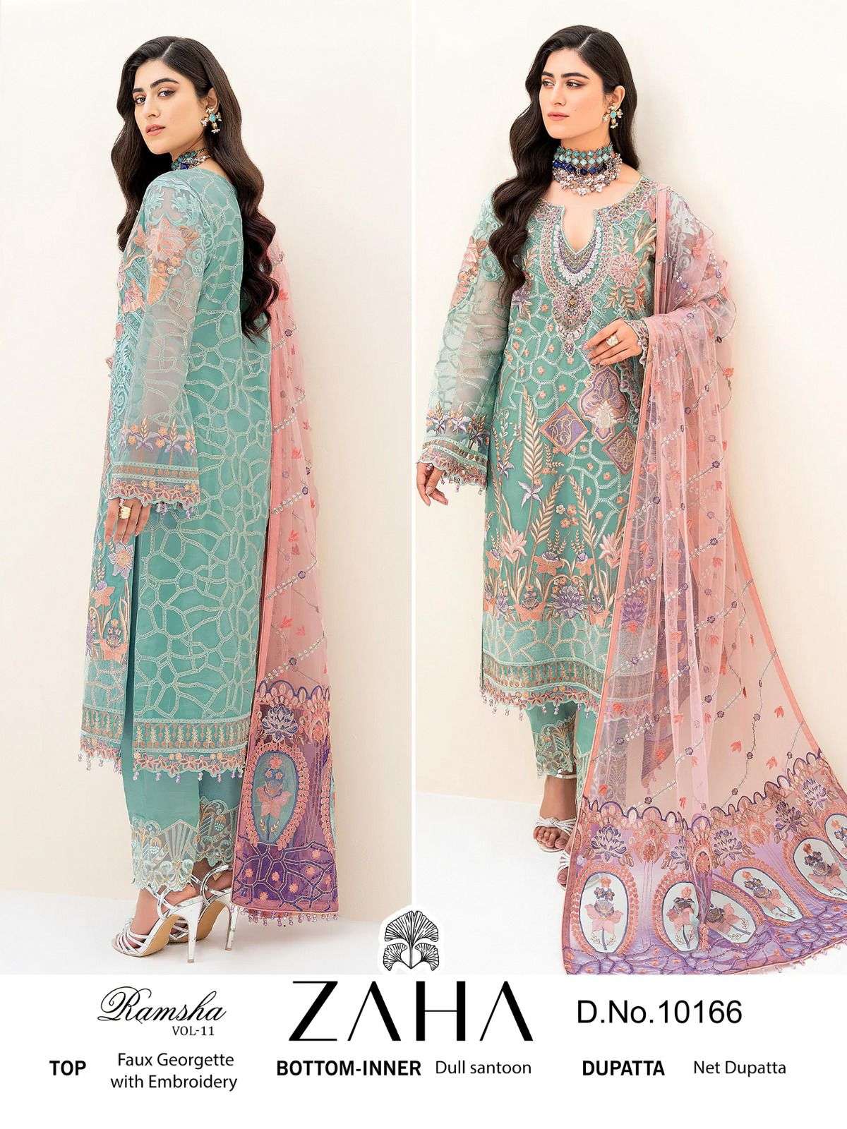 Zaha Ramsha Vol 11 Embroidery Pakistani Salwar Kameez Wholesale catalog