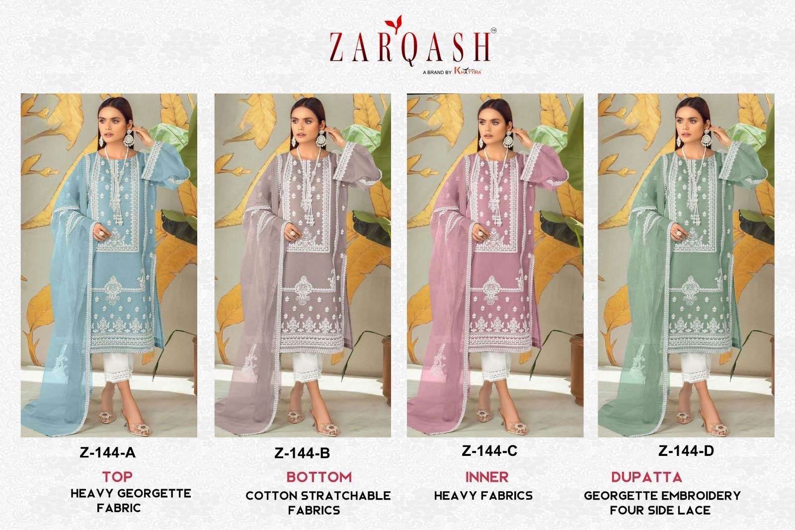 Zarqash Z 144 Readymade Designer Pakistani Suits Wholesale catalog