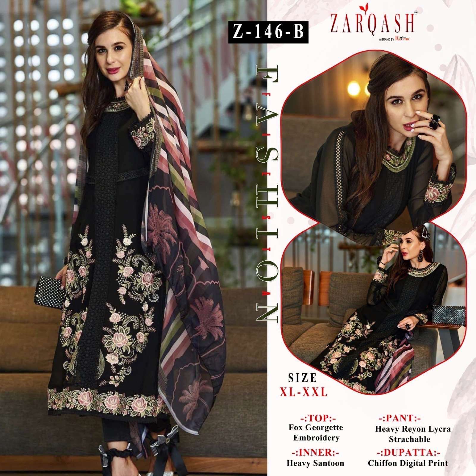 Zarqash Z 146 Readynade Designer Pakistani Suits Wholesale catalog