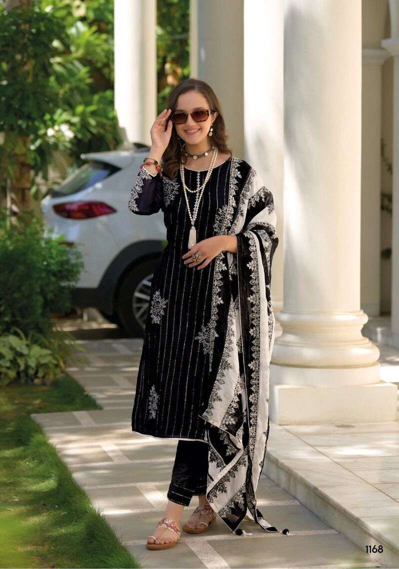 Zaveri BLACK - WHITE NOOR KURTI WHOLESALE CATALOG