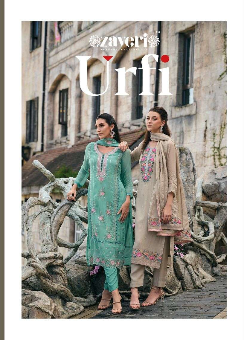 Zaveri  URFI  organza with fancy embroidery Kurti Wholesale catalog