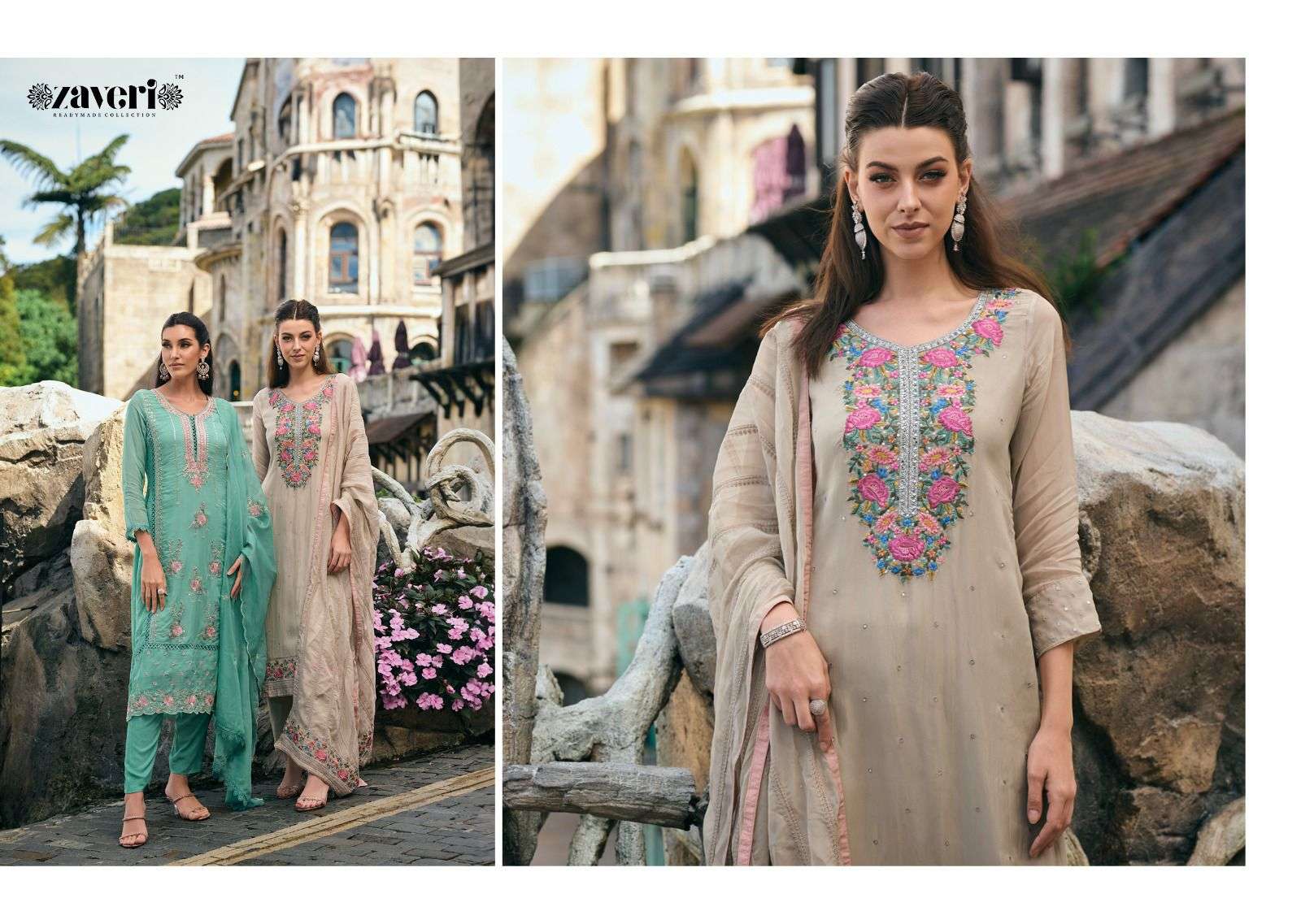 Zaveri  URFI  organza with fancy embroidery Kurti Wholesale catalog
