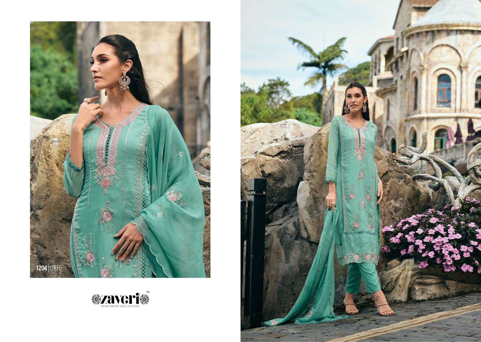 Zaveri  URFI  organza with fancy embroidery Kurti Wholesale catalog