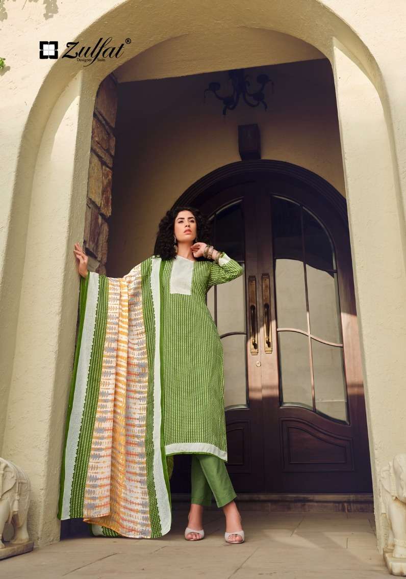 Zulfat ISABELLA Pure Cotton Women Dress Materials Wholesale catalog