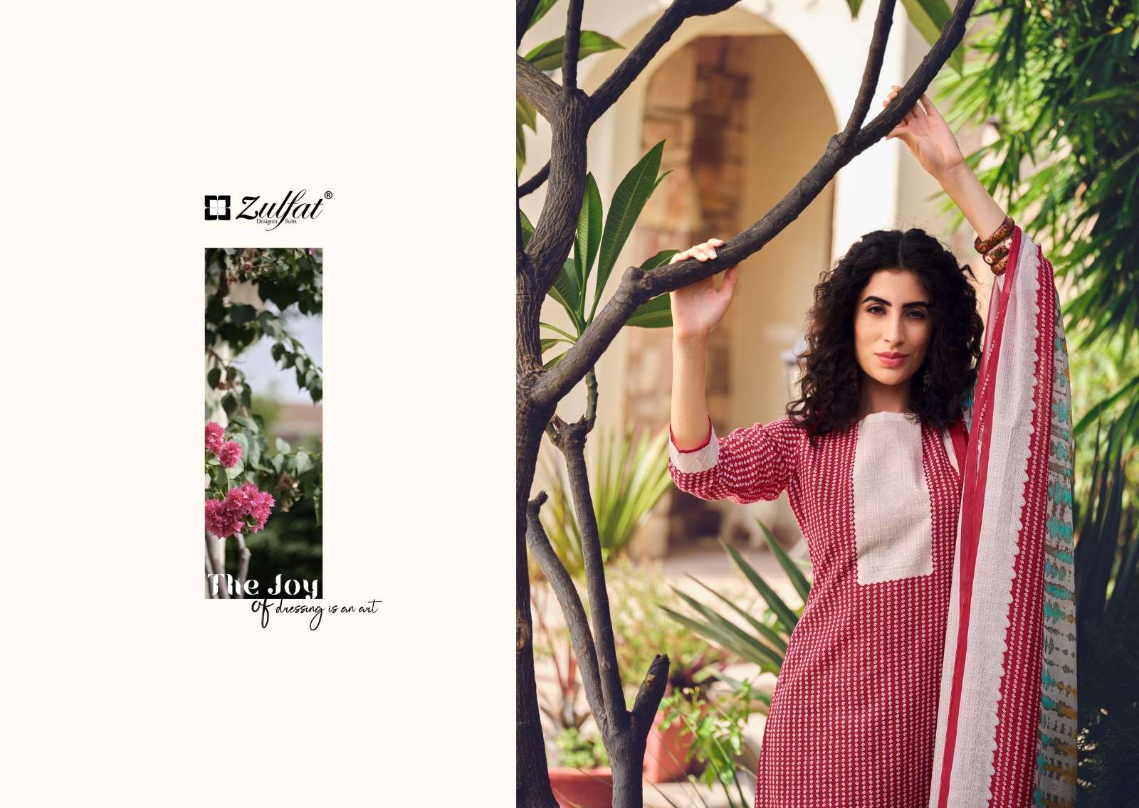 Zulfat ISABELLA Pure Cotton Women Dress Materials Wholesale catalog