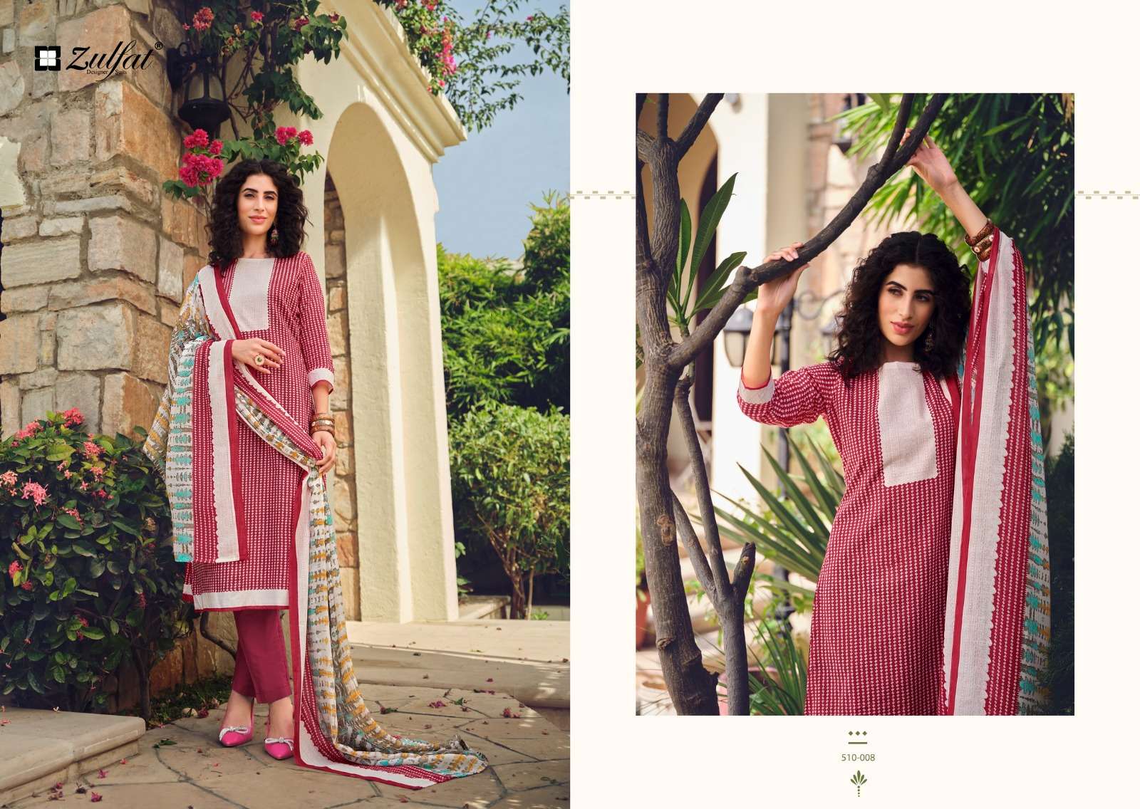 Zulfat ISABELLA Pure Cotton Women Dress Materials Wholesale catalog