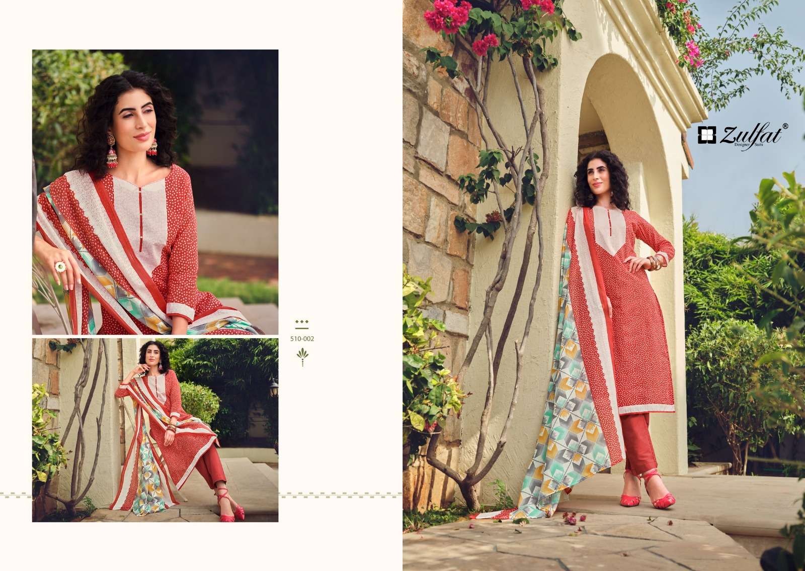 Zulfat ISABELLA Pure Cotton Women Dress Materials Wholesale catalog