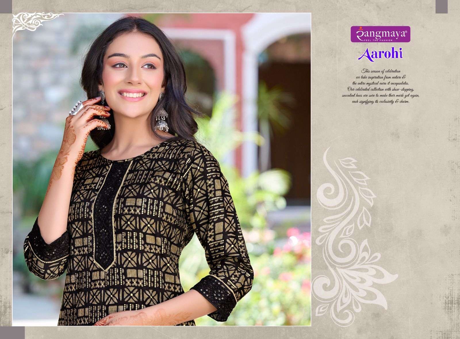 AAROHI Capsule print Casual Kurti Wholesale catalog