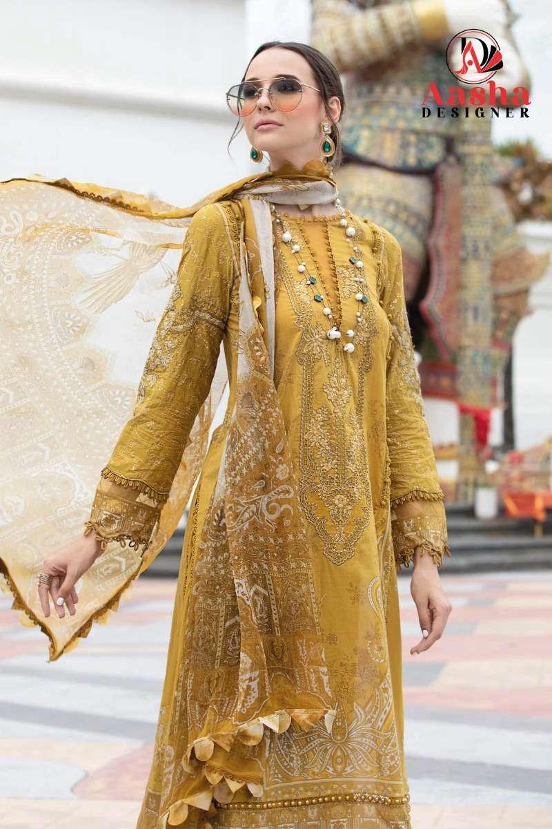 AASHA DESIGNER MARIA B M PRINT LAWAN Salwar Kameez Wholesale catalog