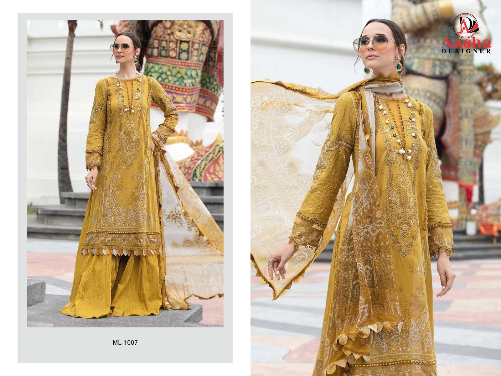AASHA DESIGNER MARIA B M PRINT LAWAN Salwar Kameez Wholesale catalog
