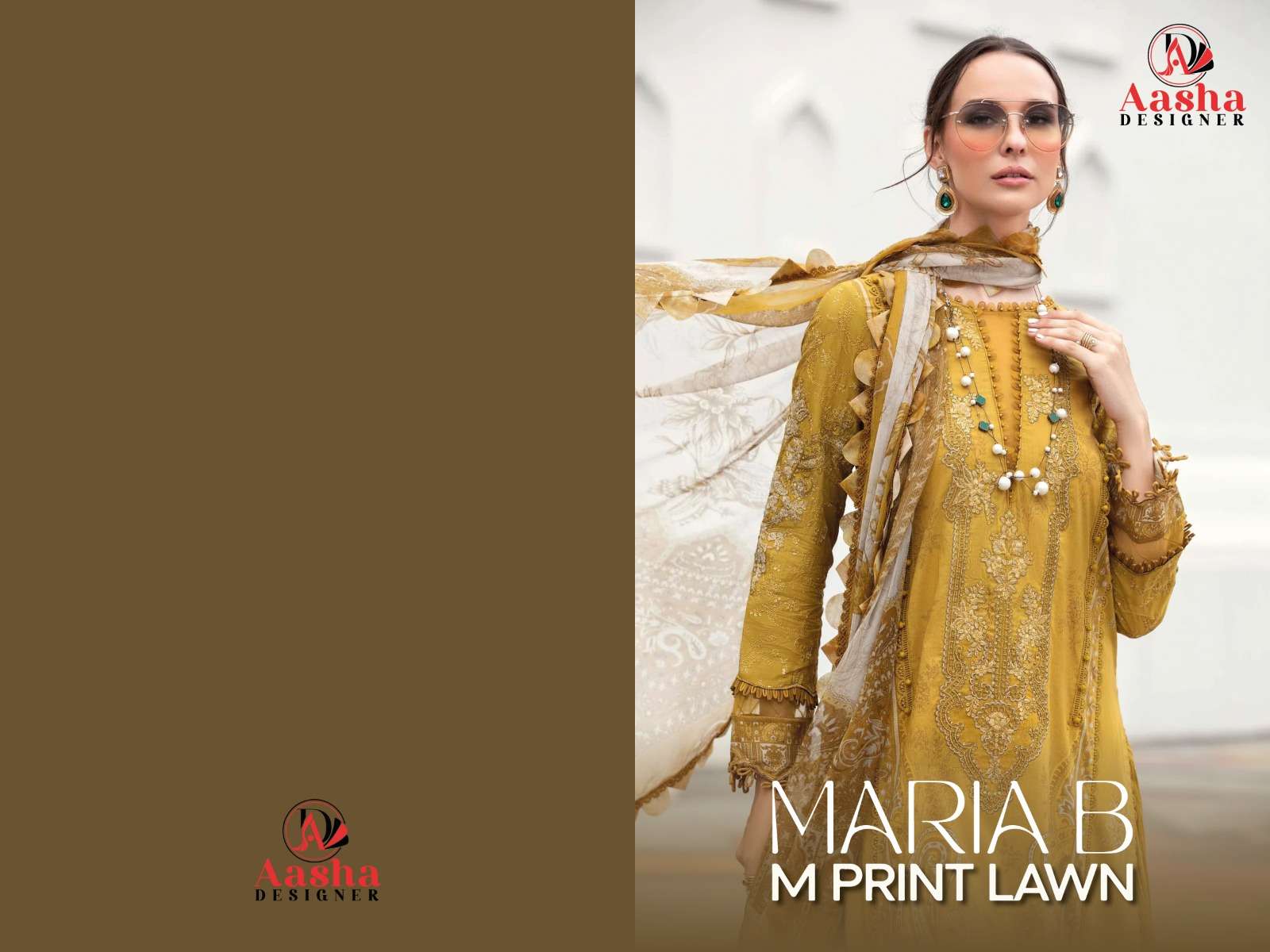 AASHA DESIGNER MARIA B M PRINT LAWAN Salwar Kameez Wholesale catalog