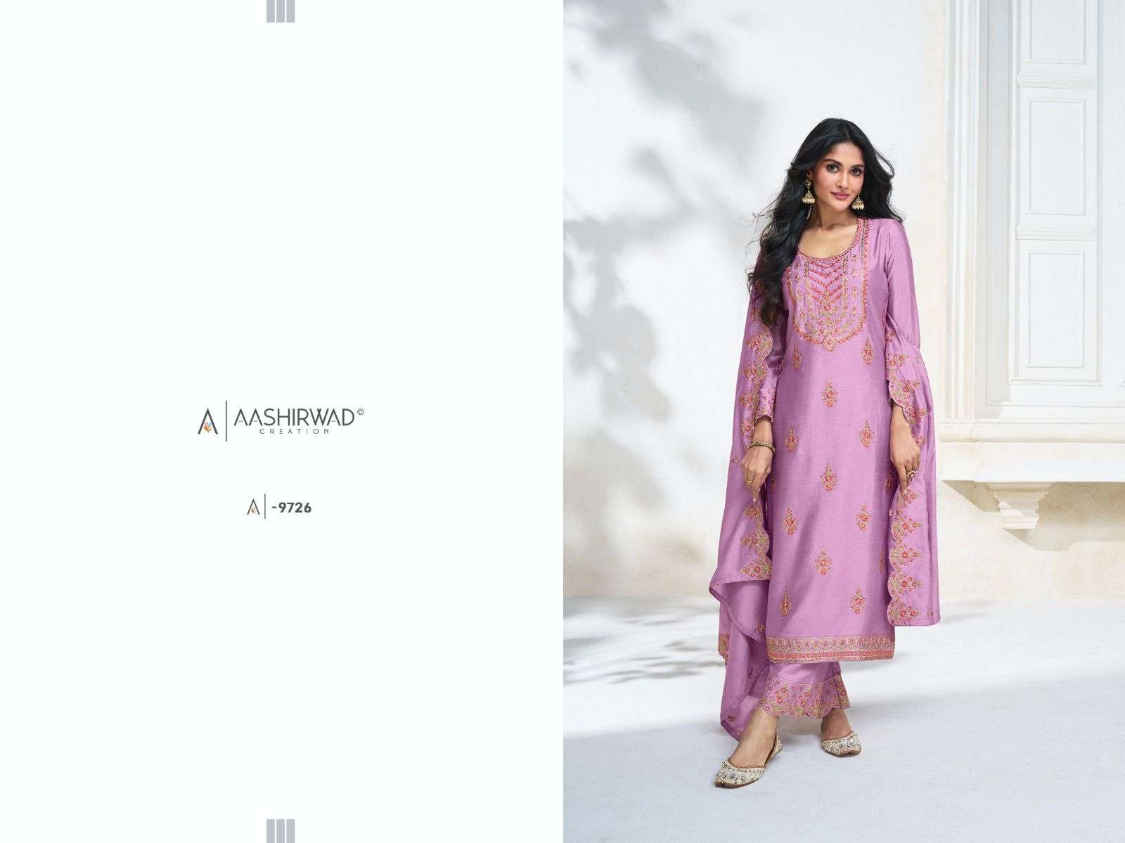 AASHIRWAD CREATION OLIVE   Salwar kameez Wholesale catalog