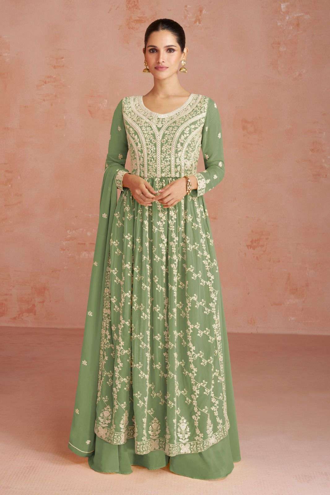 AASHIRWAD INAYA GEORGETTE Salwar kameez Wholesale catalog