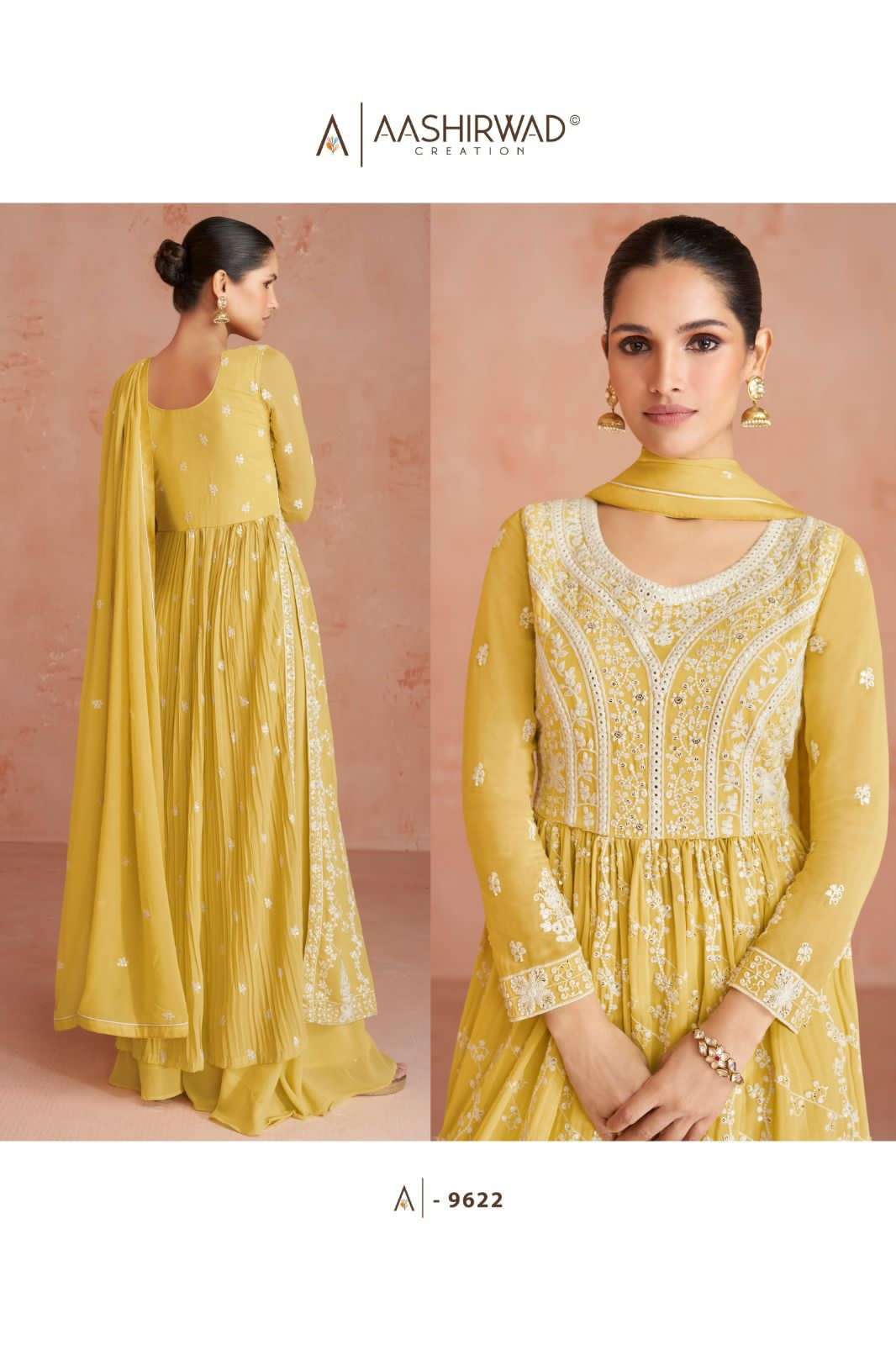AASHIRWAD INAYA GEORGETTE Salwar kameez Wholesale catalog