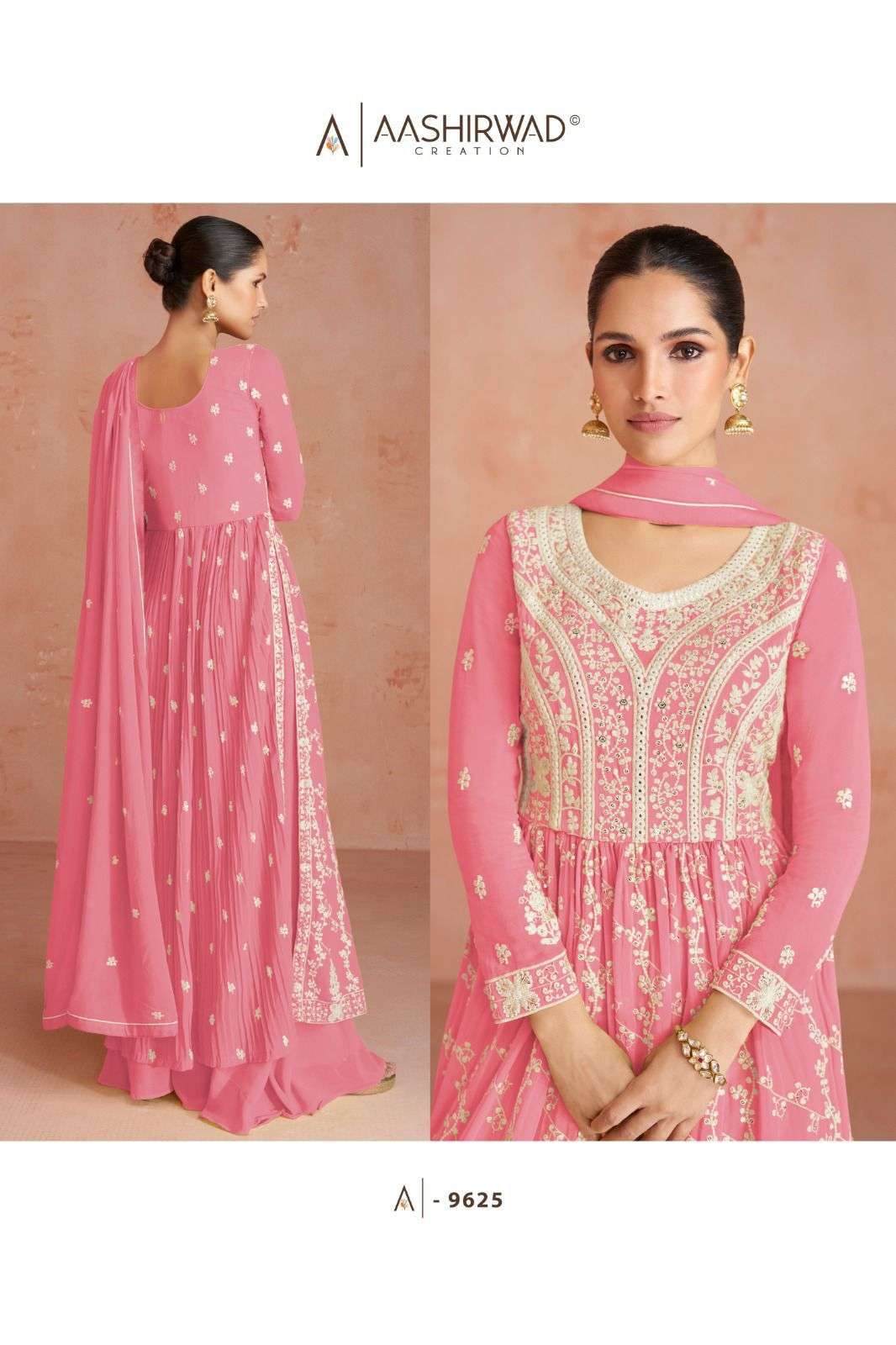 AASHIRWAD INAYA GEORGETTE Salwar kameez Wholesale catalog
